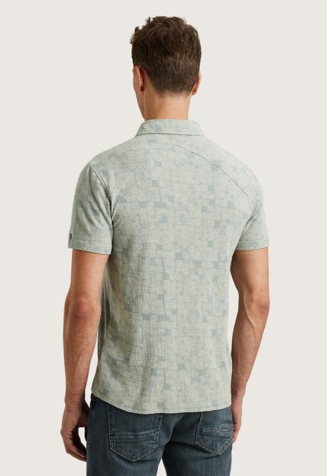 Waffle Printed Polo