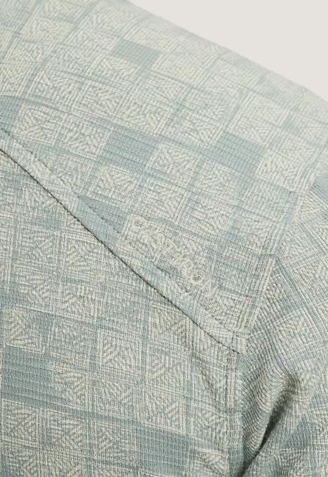 Waffle Printed Polo