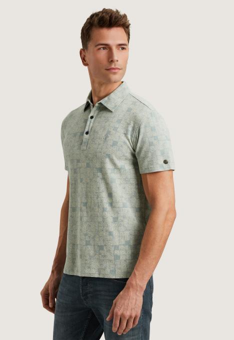 Waffle Printed Polo