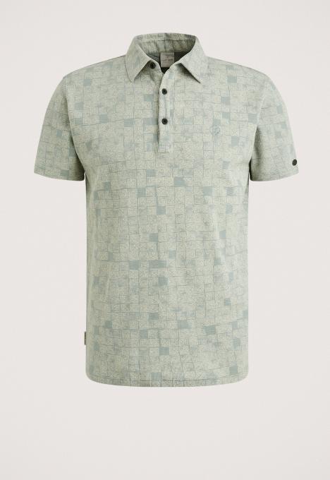 Waffle Printed Polo