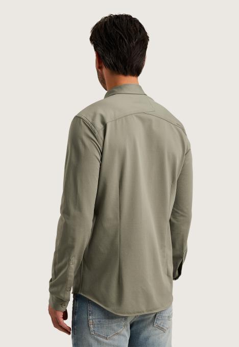 Twill Jersey Overshirt