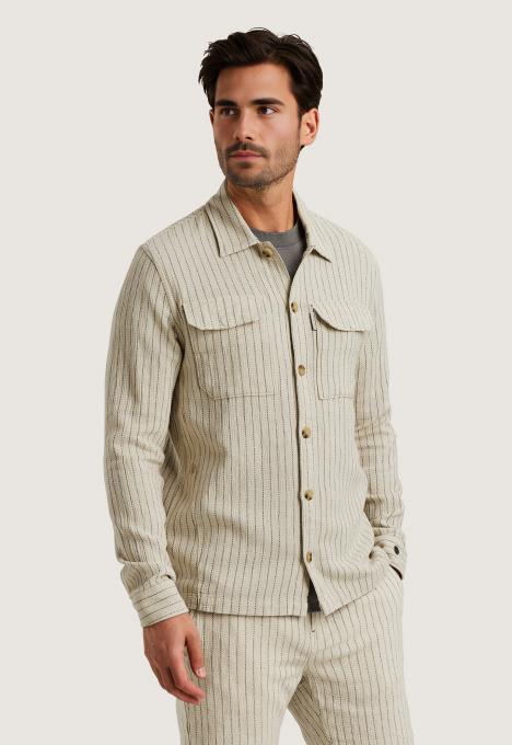 Mesh Stripe Overhemd