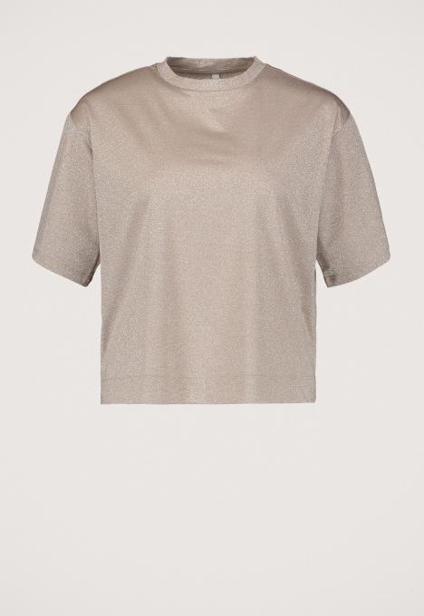 Boxy Lurex Jersey T-shirt