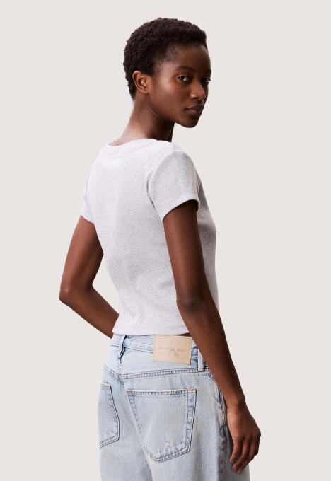 A-woven Label T-shirt