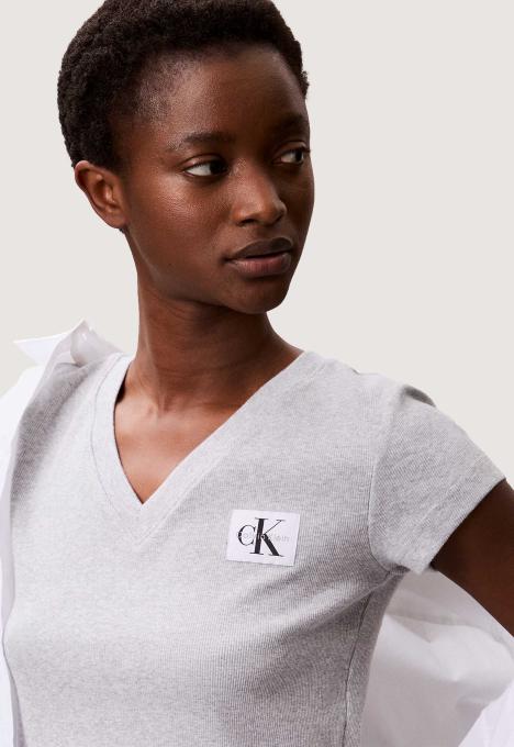 A-woven Label T-shirt