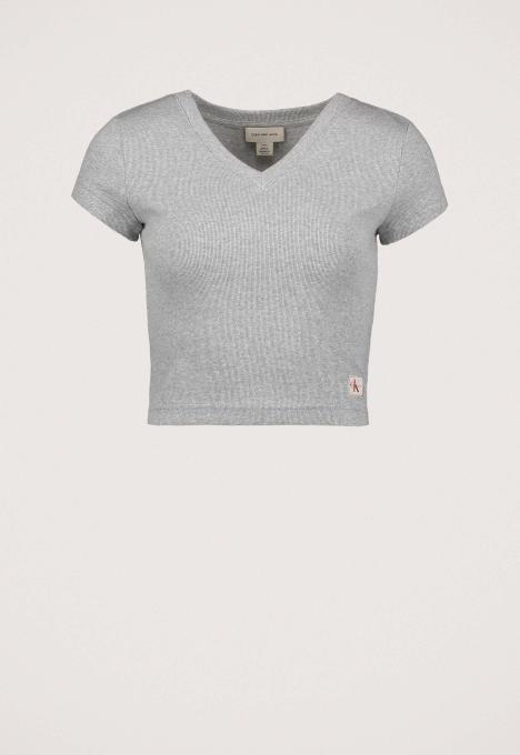 A-woven Label T-shirt