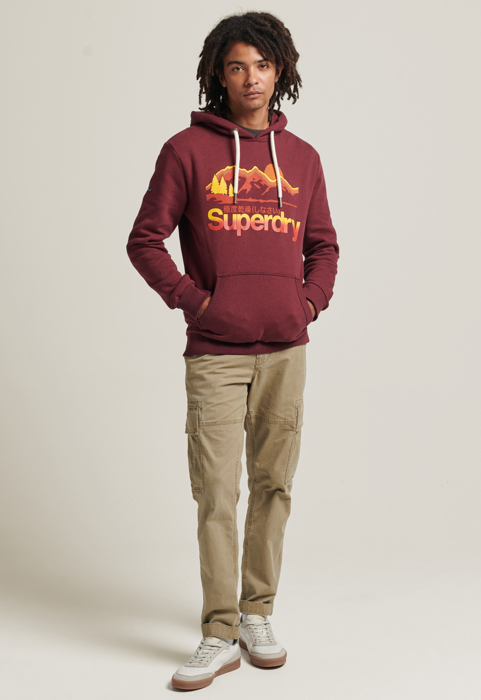 Bekijk het internet Arab buitenspiegel Superdry Vintage great outdoors hoodie Bordo | Open32.nl