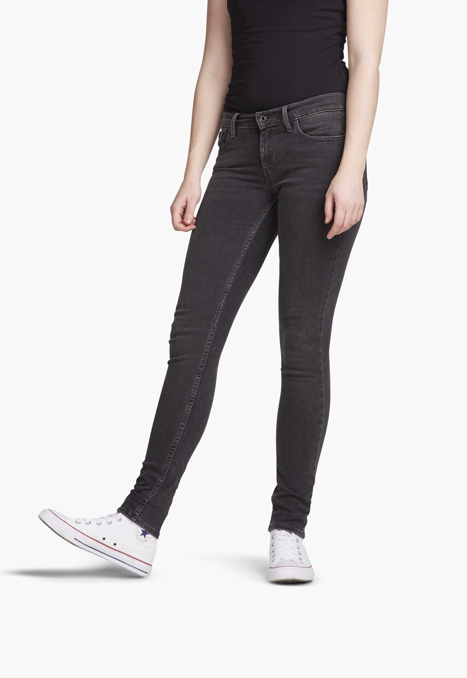 Levis super skinny 710 sales black