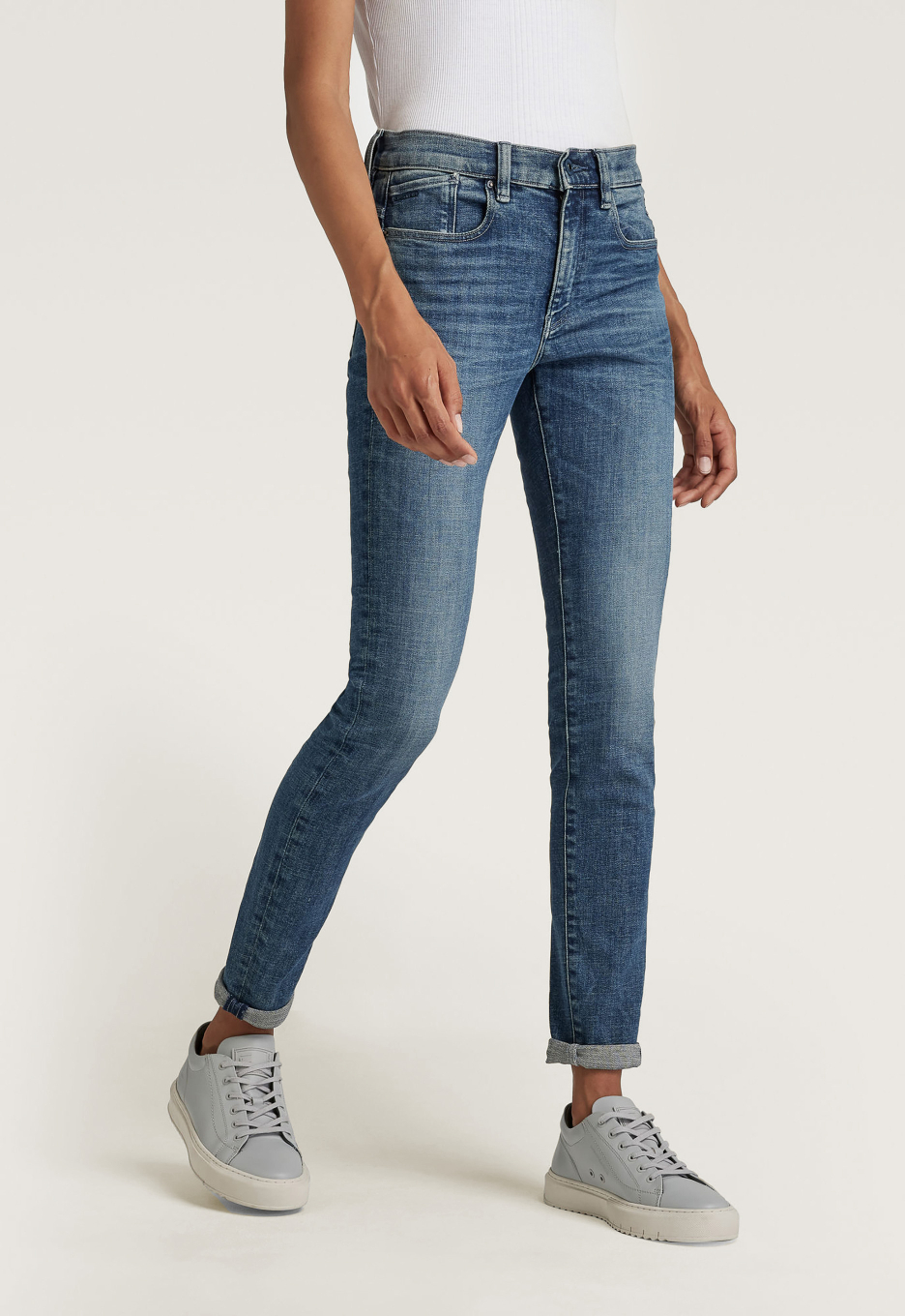 Skinny Medium G-Star Lhana Denim Jeans RAW Used