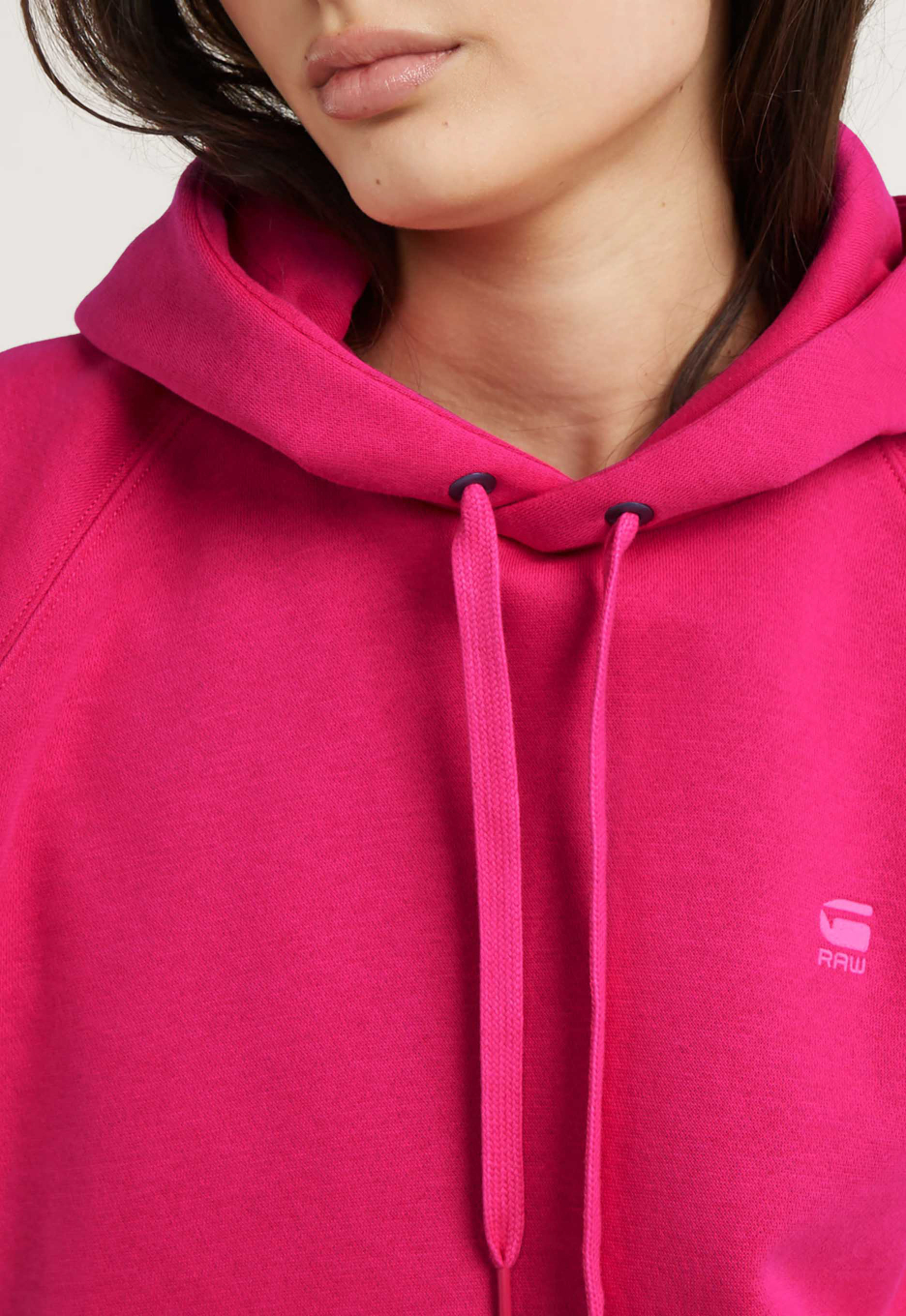 G Star RAW Premium Core 2.0 Hoodie Pink Open32