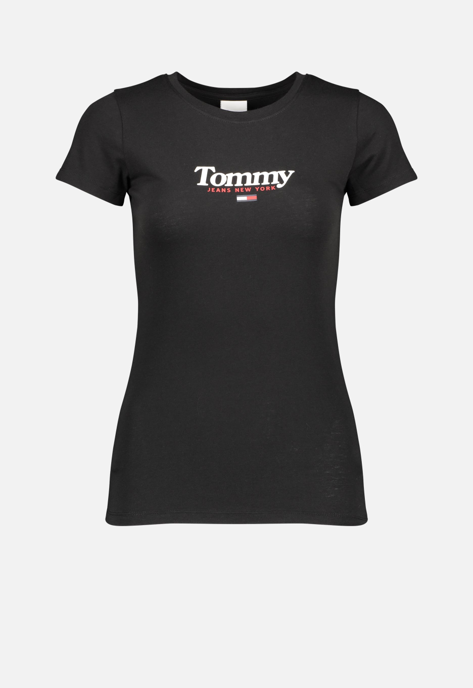 TOMMY JEANS DW0DW08928 Essential Logo T shirt Black OPEN32