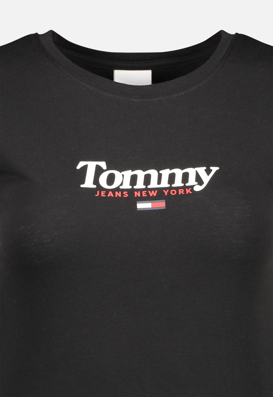 TOMMY JEANS DW0DW08928 Essential Logo T shirt Black OPEN32