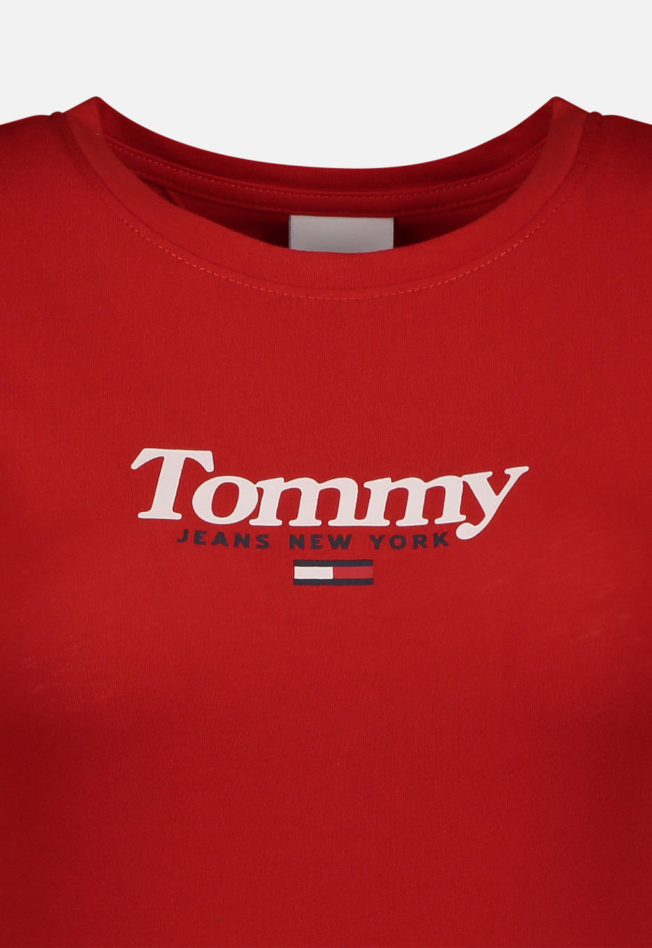 TOMMY JEANS DW0DW08928 Essential Logo T shirt Red OPEN32