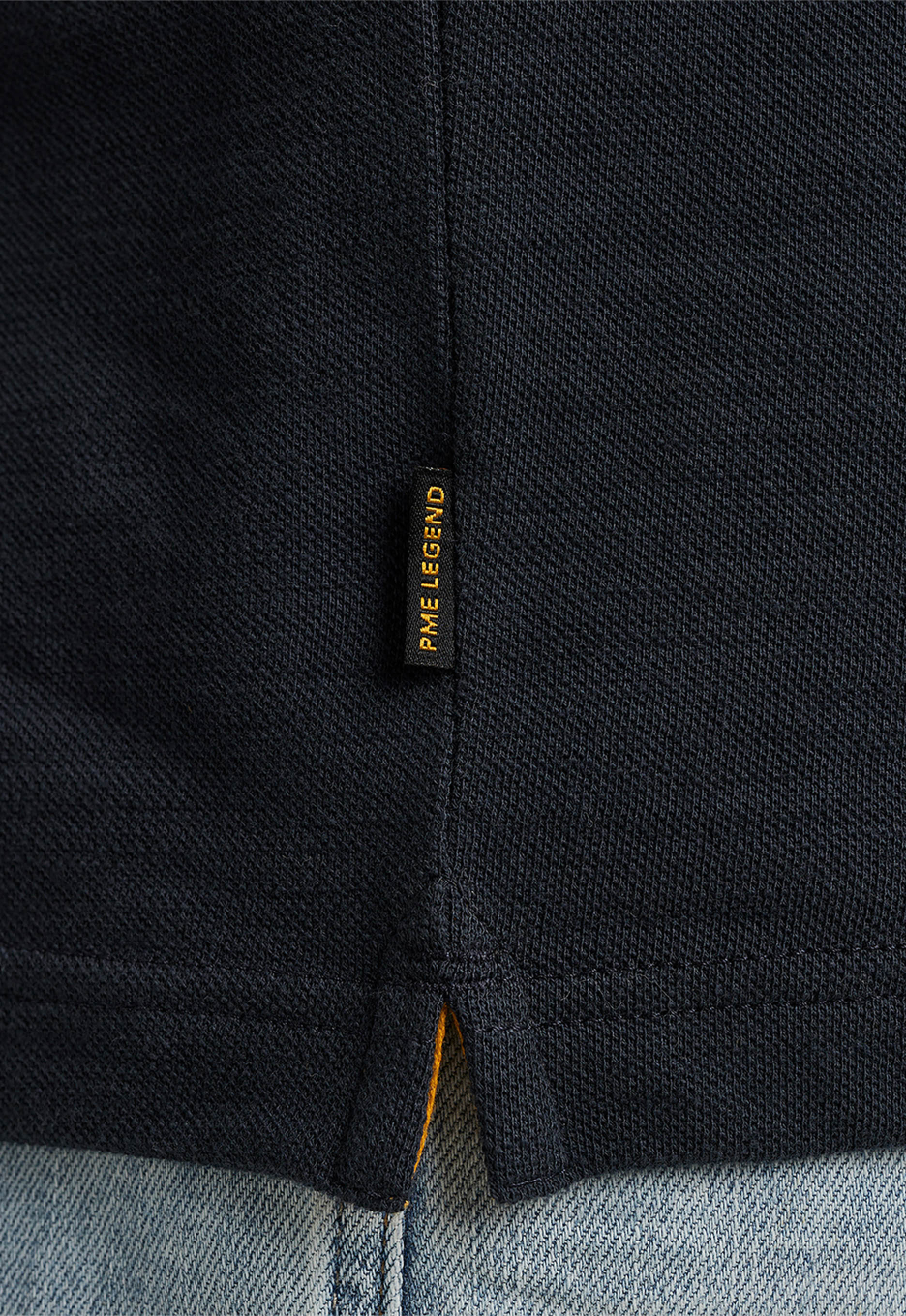 PME Legend Pique Slub Polo Blue Navy | Open32.nl