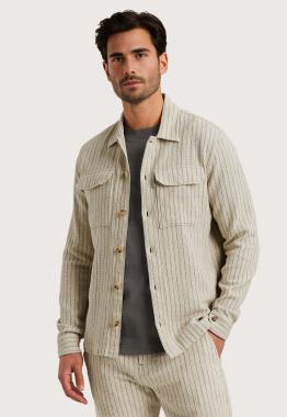 Mesh Stripe Overhemd 