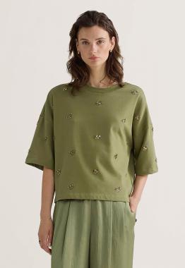 Embellished Sweatshirt 3/4