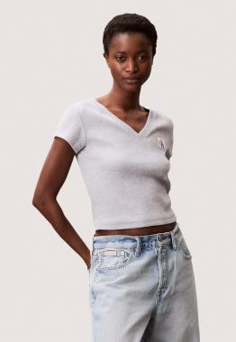 A-woven Label T-shirt