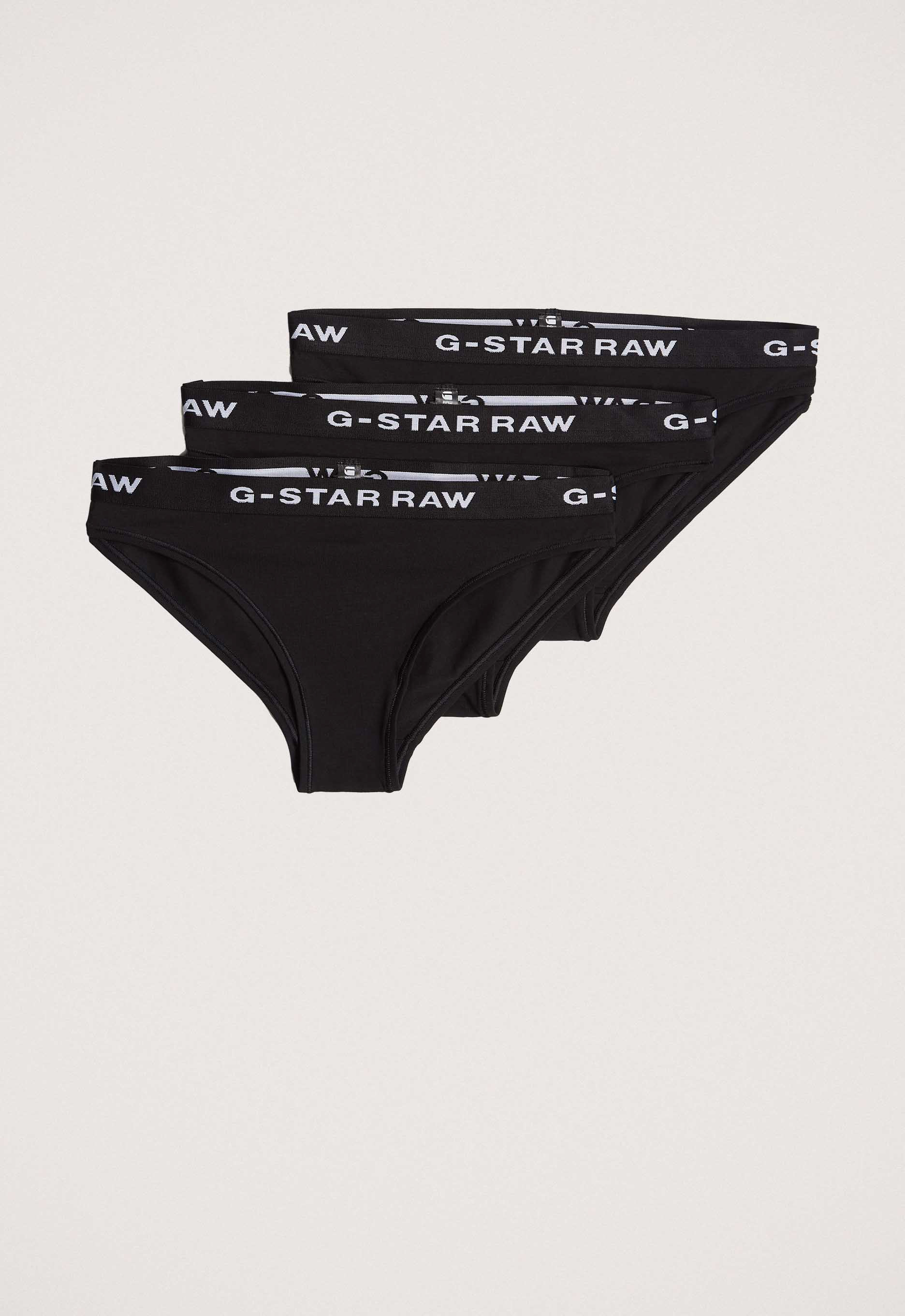 G-Star RAW Bikini Slip Set Van 3 Zwart Dames