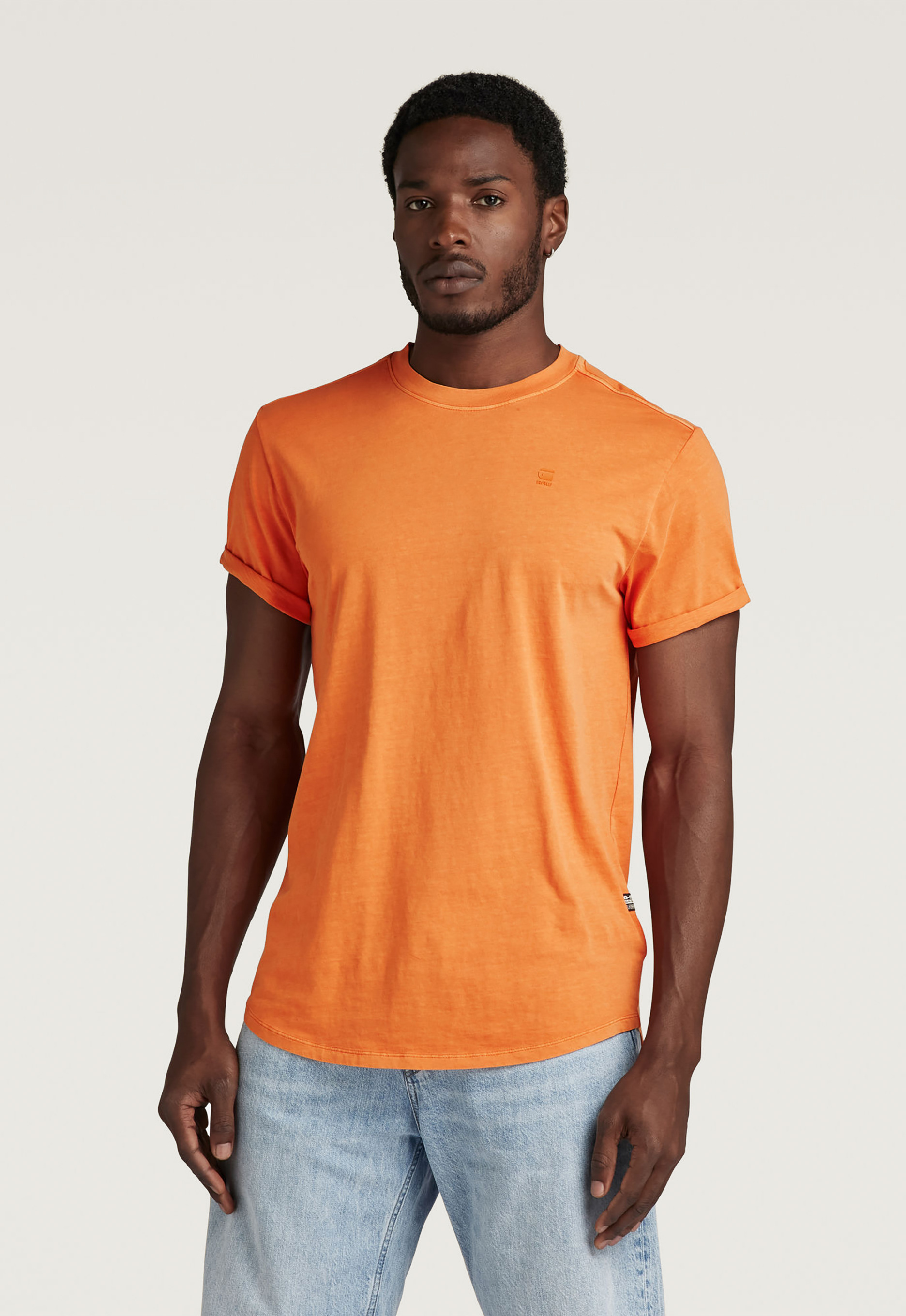 G-Star Casual Heren T-shirt met Moderne Stijl Orange Heren