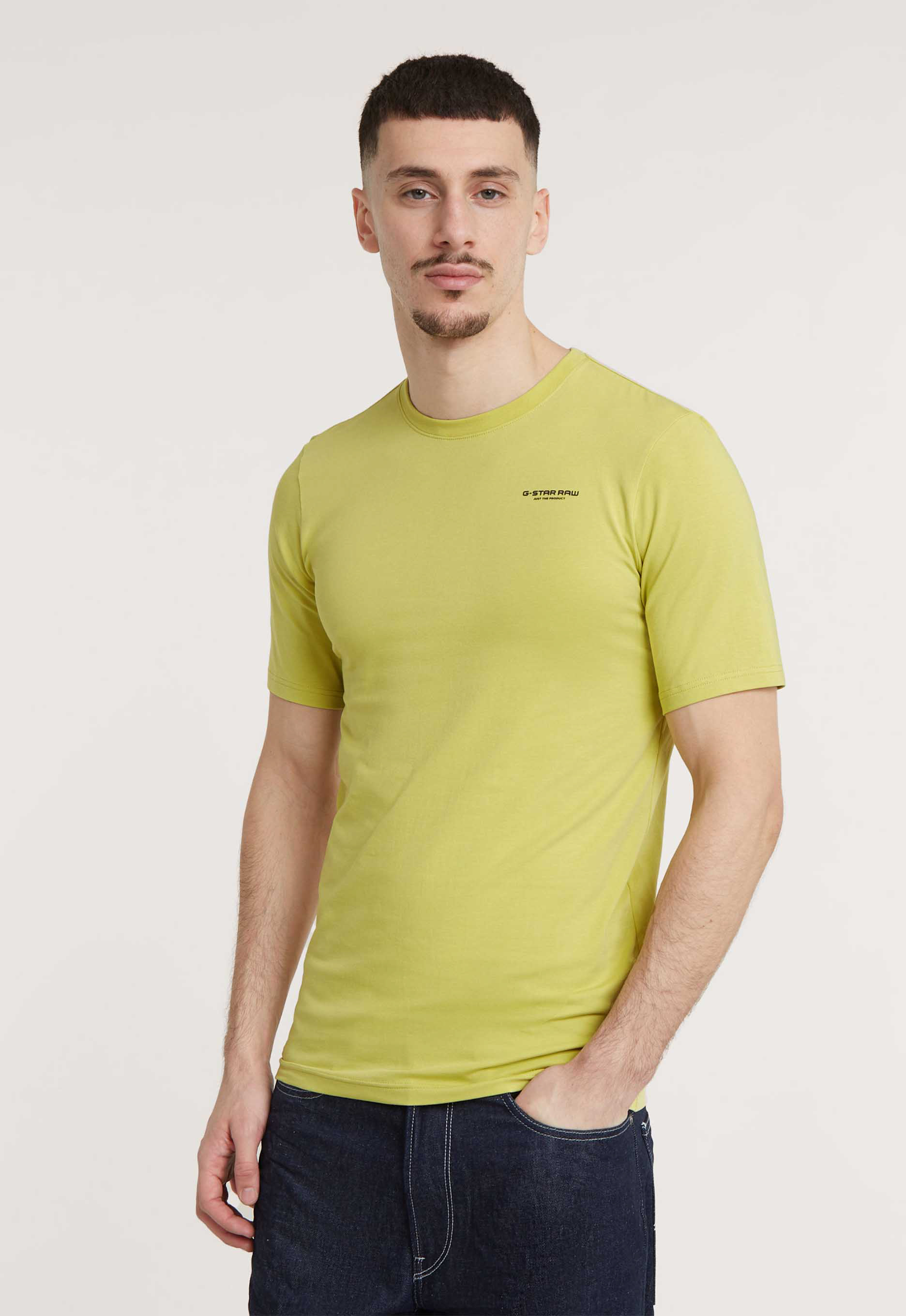 G-Star Slim Fit T-shirt met korte mouwen Yellow Heren