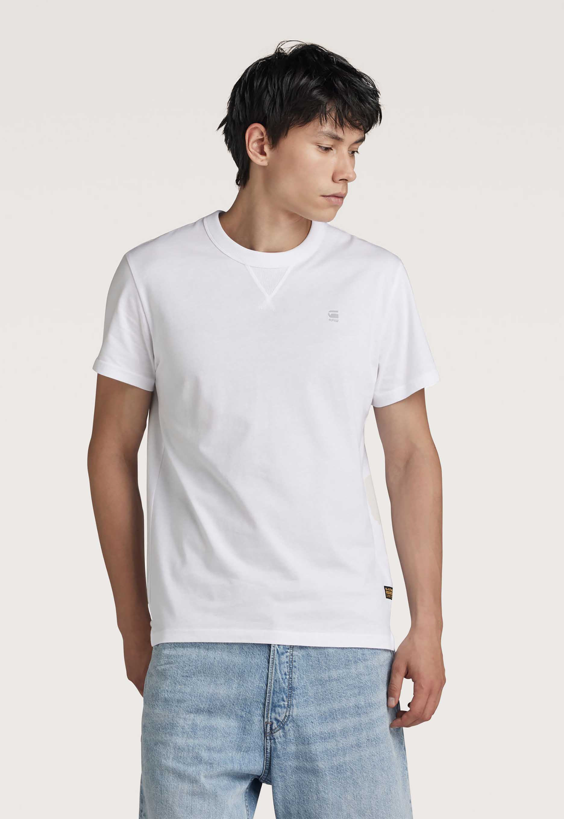 G-Star Raw T-shirt met labelstitching model 'Nifous'