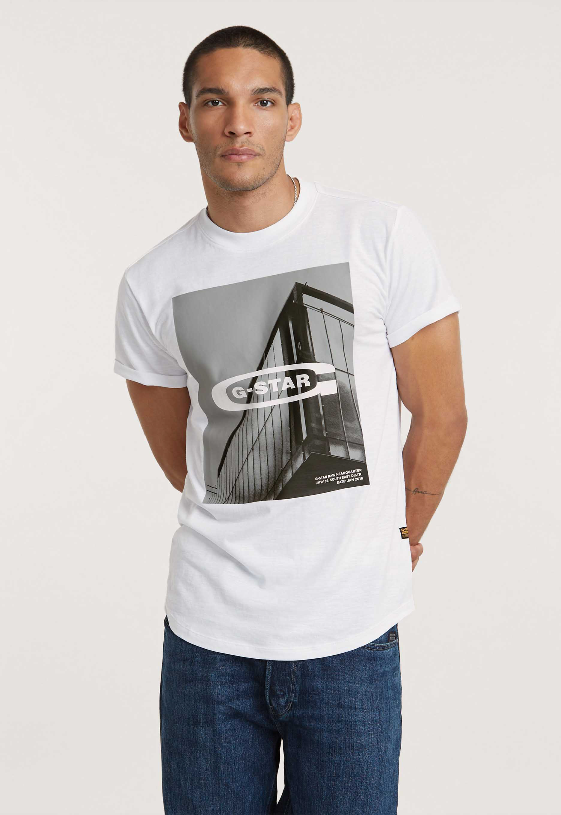G-star raw HQ Old School Logo T-shirt