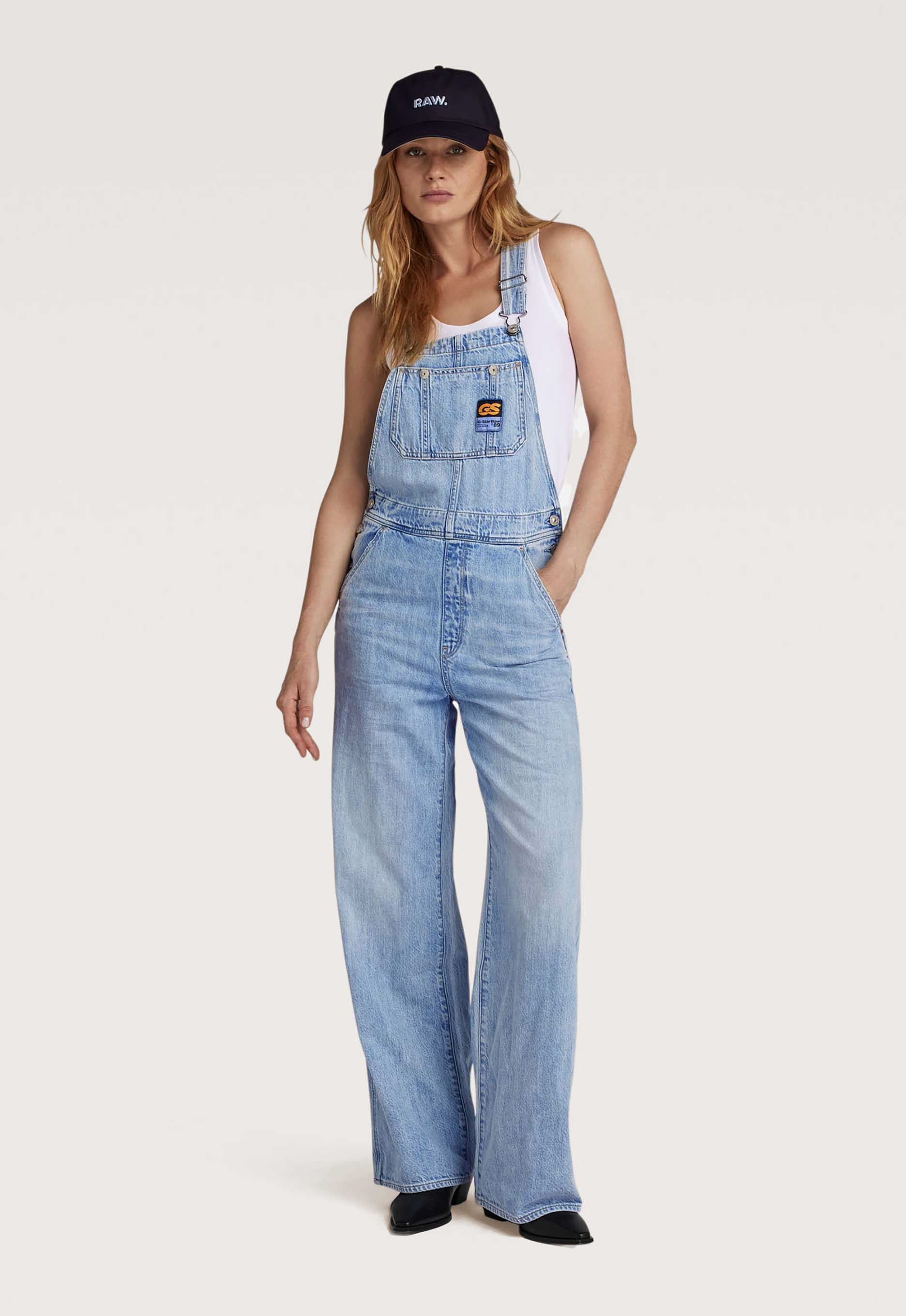 G-star raw Straight Leg Dungaree Jumpsuit