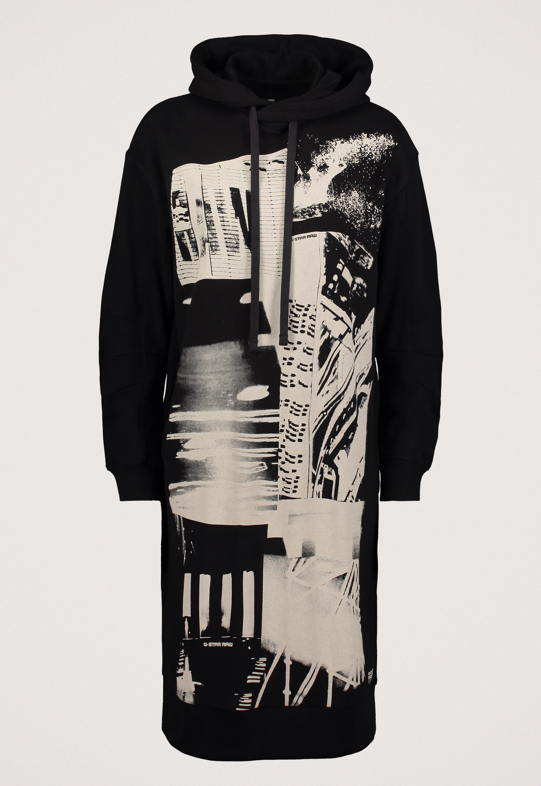 G-star raw Graphic Hoodie Jurk