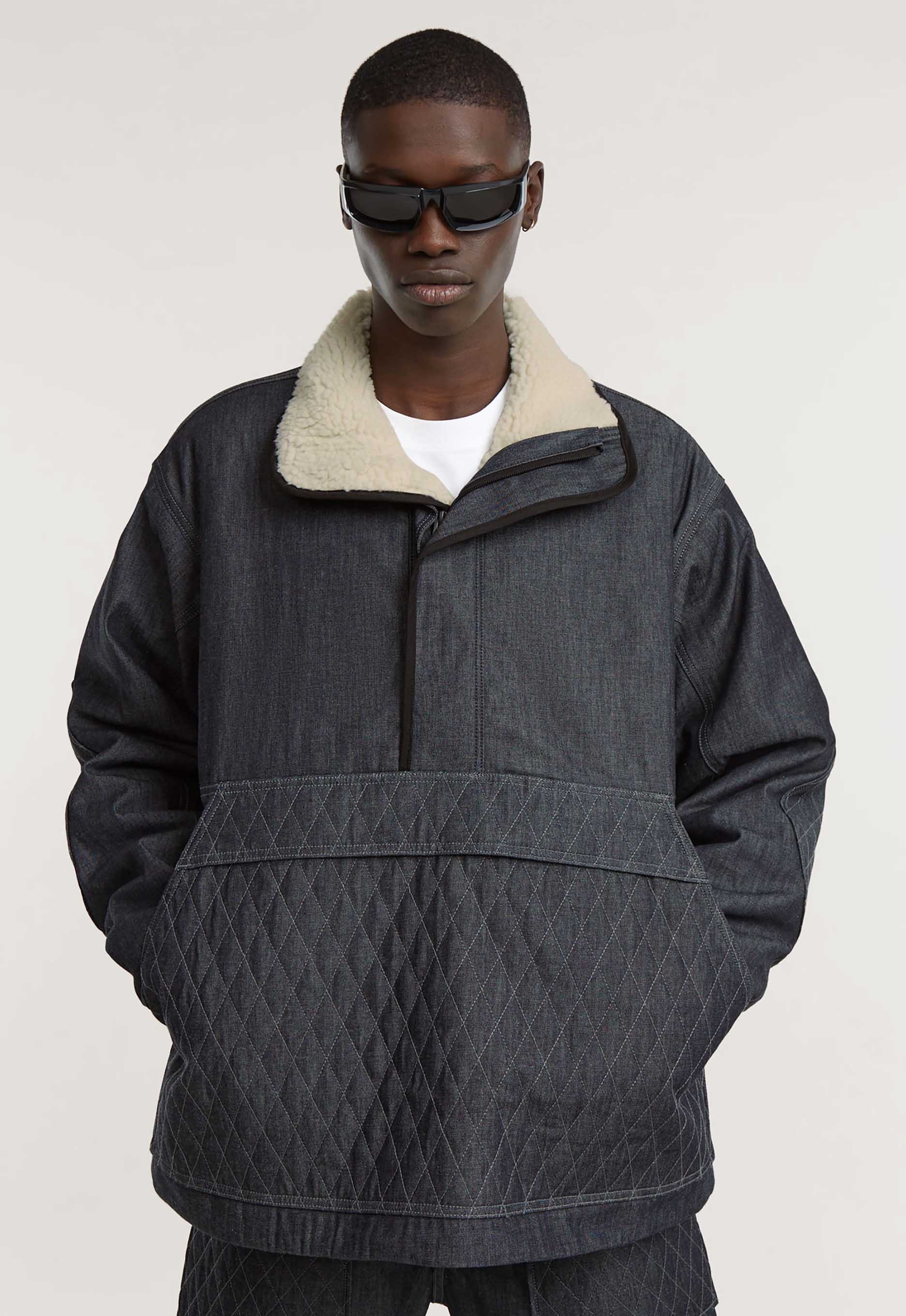 G-Star RAW Gewatteerde Shanorak Donkerblauw Heren