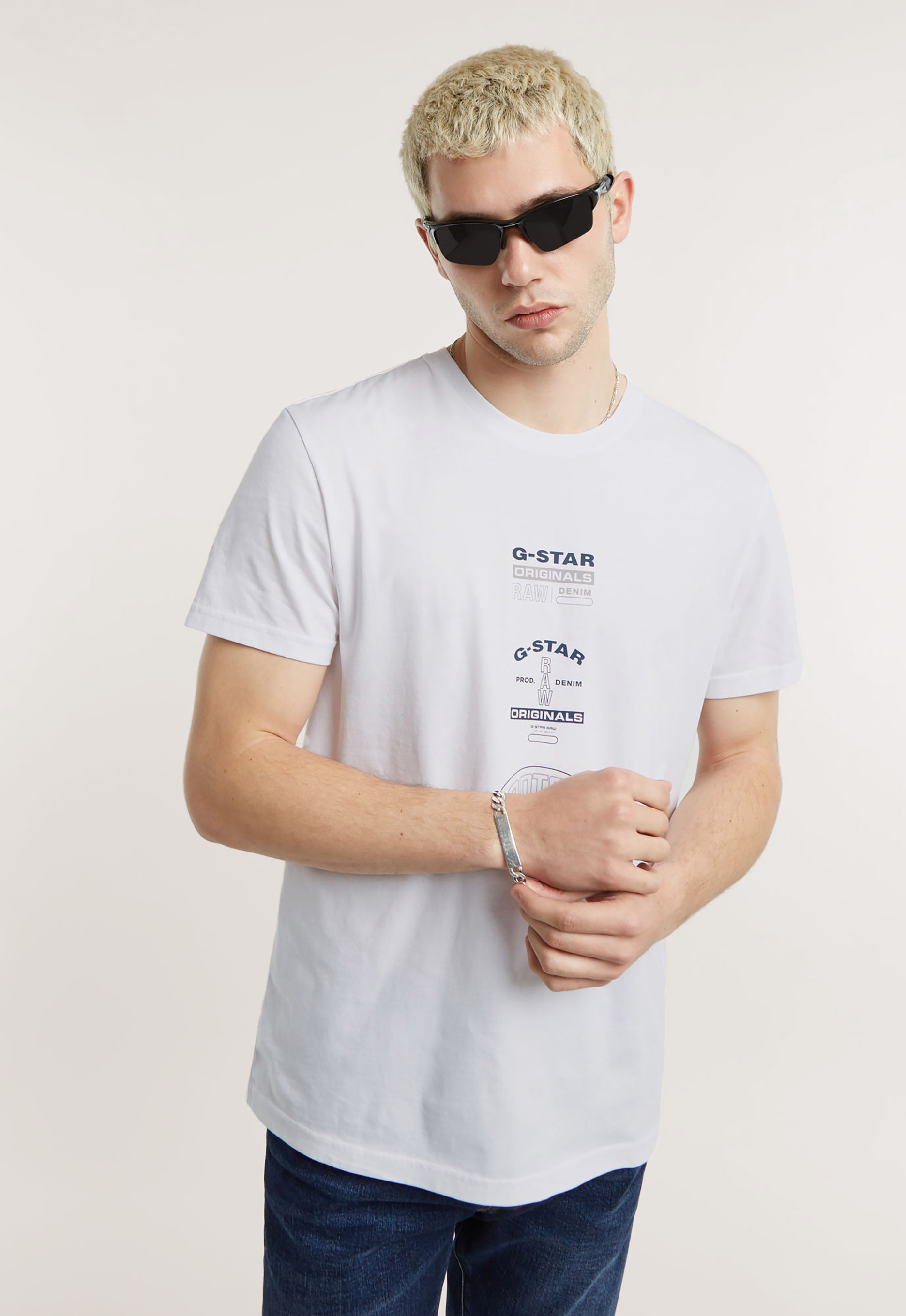 G-Star RAW Multi Originals T-Shirt Wit Heren