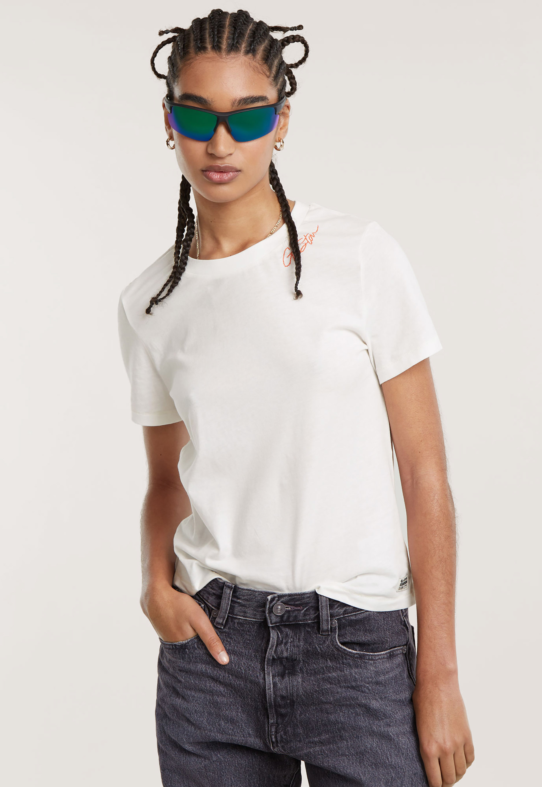 G-star raw Faux Embro Logo T-shirt