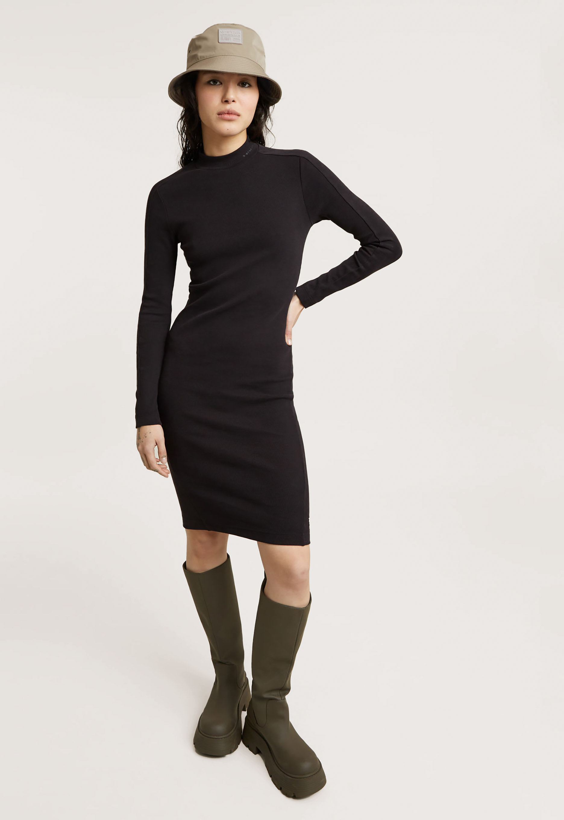 G-star raw Ergonomic Slim Rib Jurk