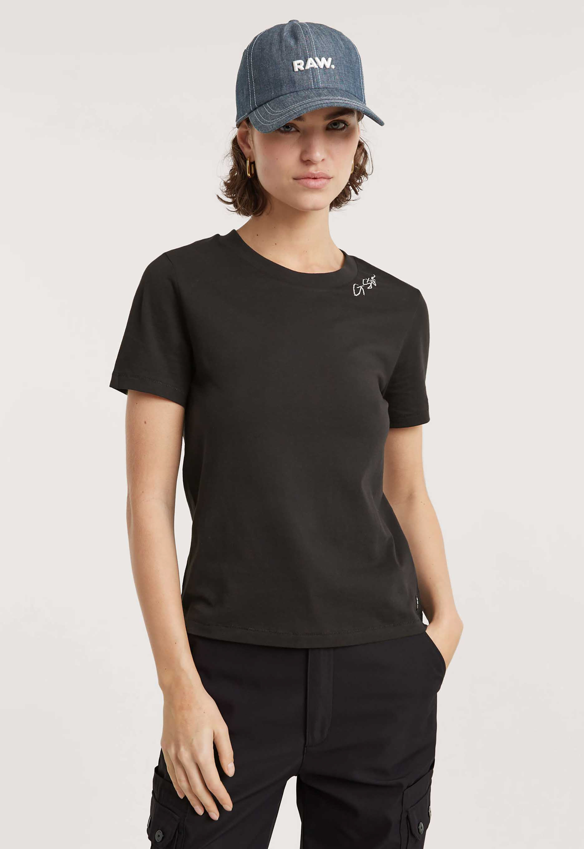 G-star raw Faux Embro Logo T-shirt