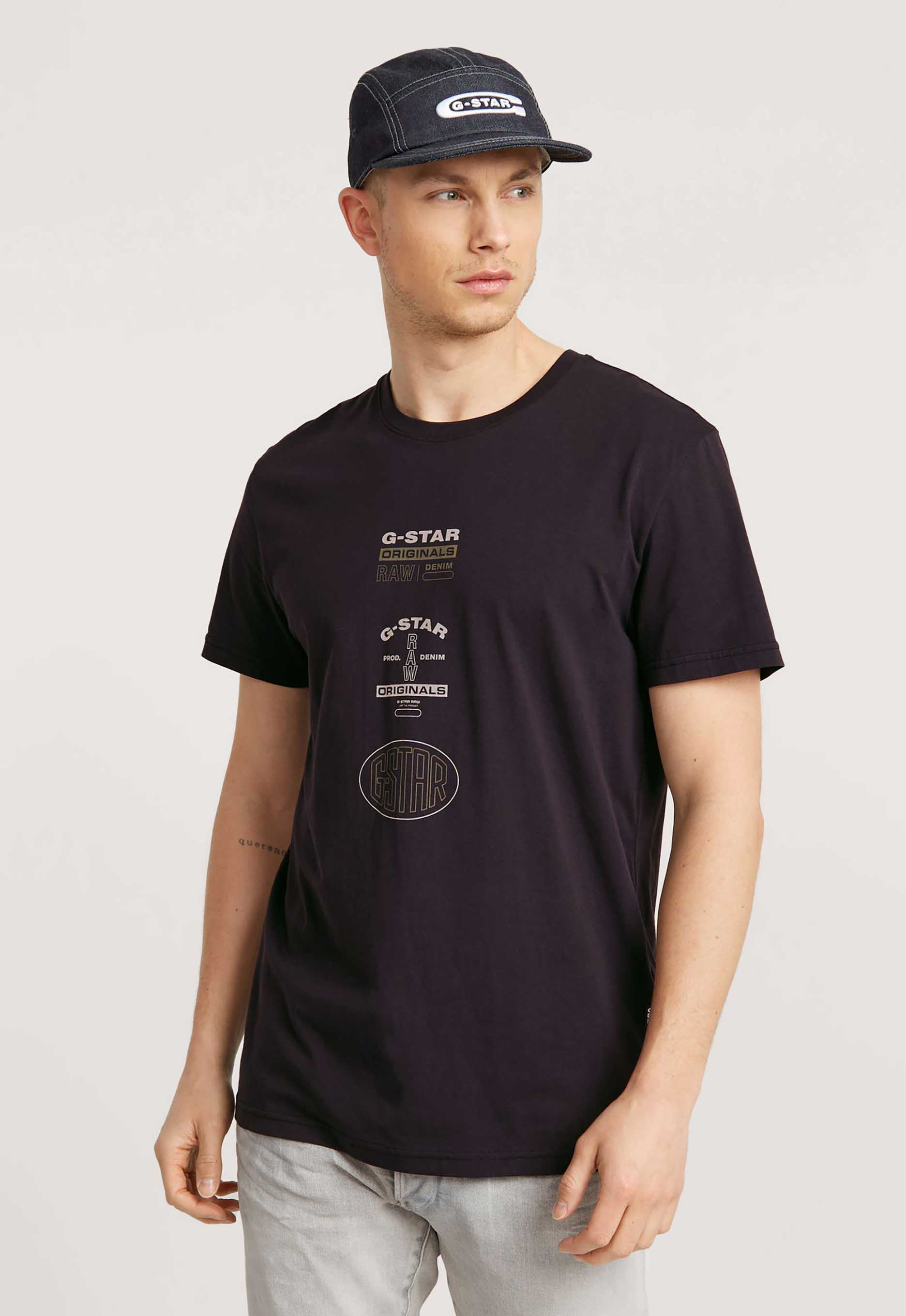 G-Star RAW Multi Originals T-Shirt Zwart Heren