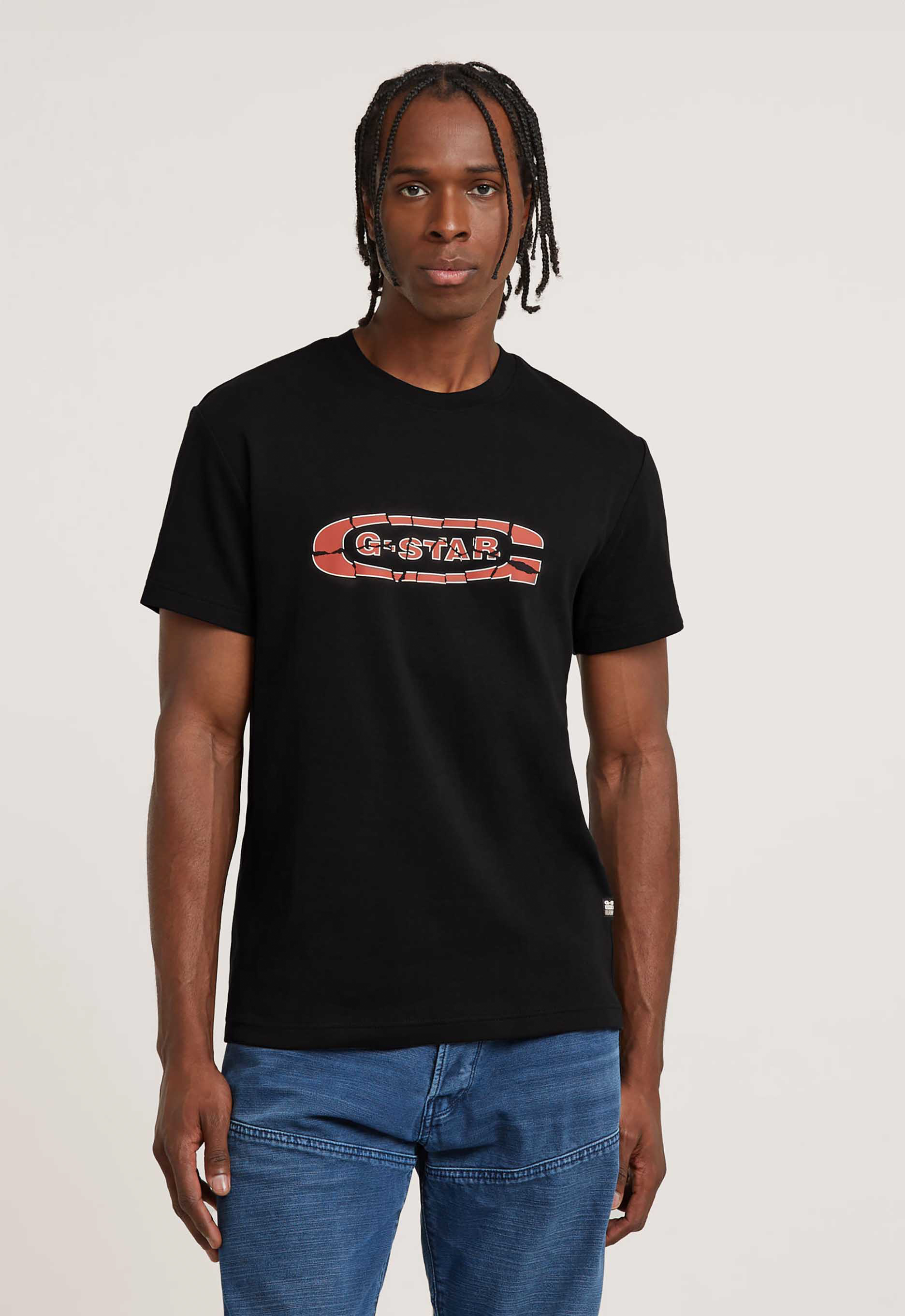 G-star raw Destroyed Old Skool Logo T-shirt