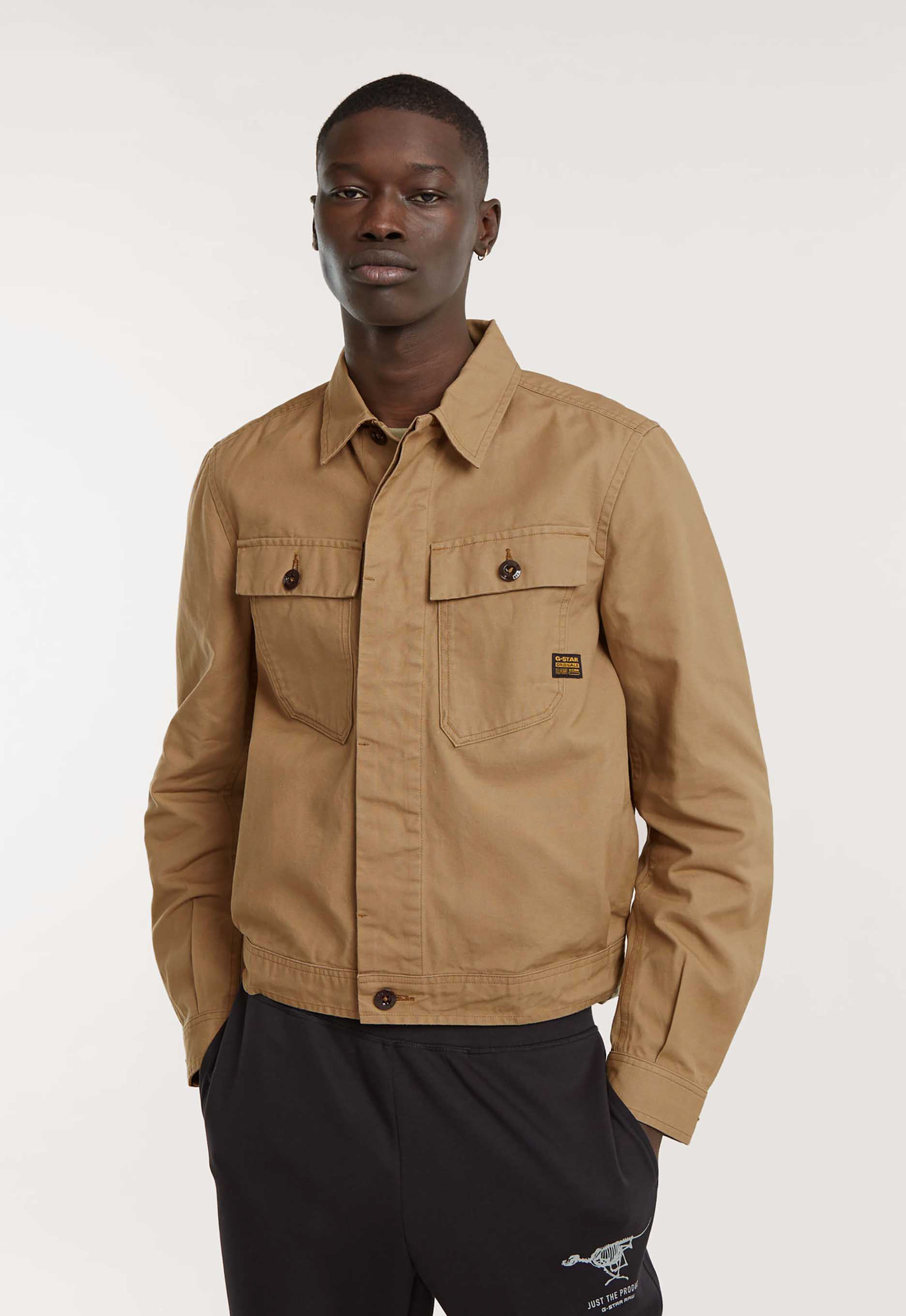 G-Star RAW Jak Overshirt Beige Heren