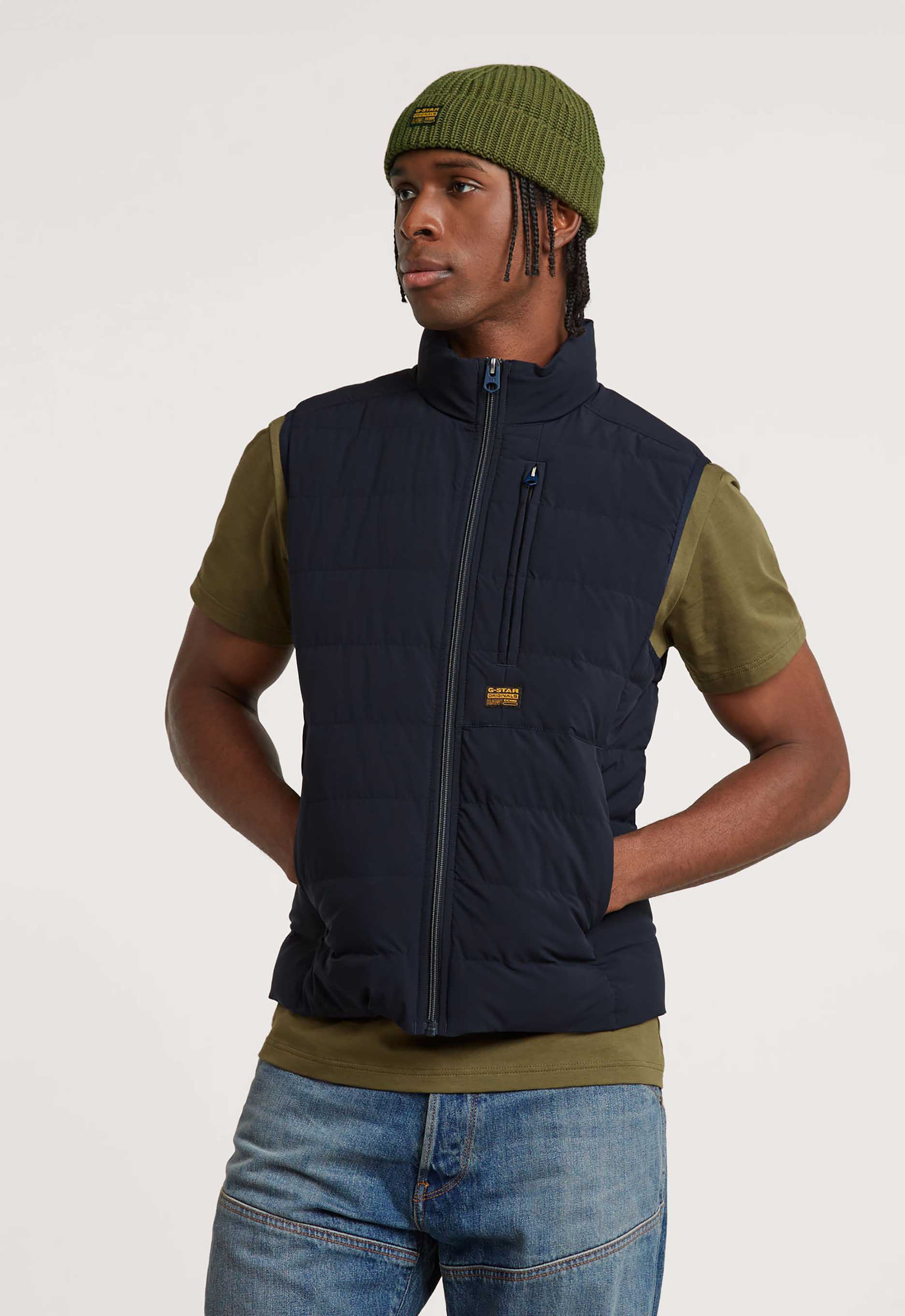 G-Star RAW Foundation Liner Bodywarmer Donkerblauw Heren