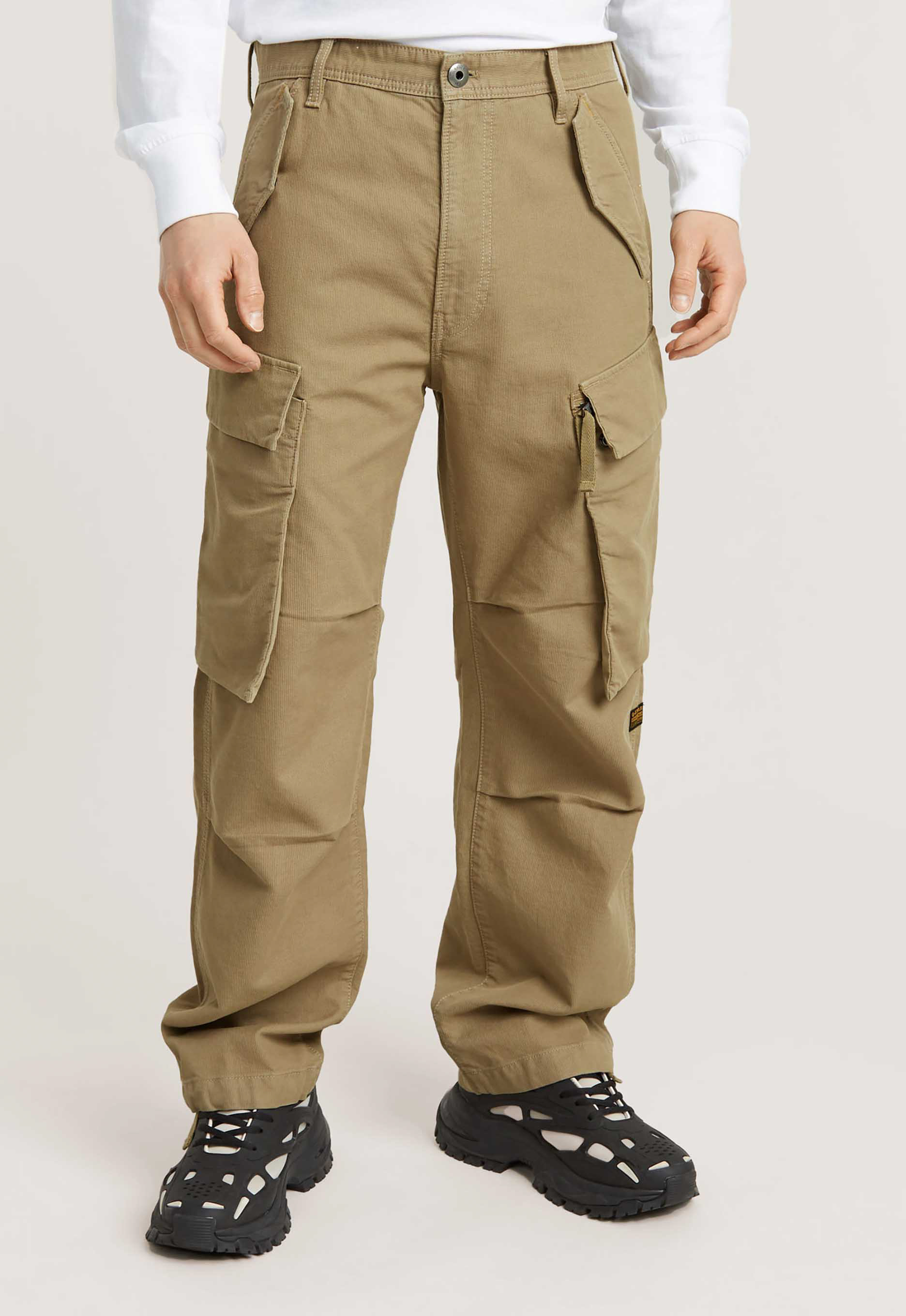 G-Star RAW R-3N Regular Straight Cargo Broek Beige Heren