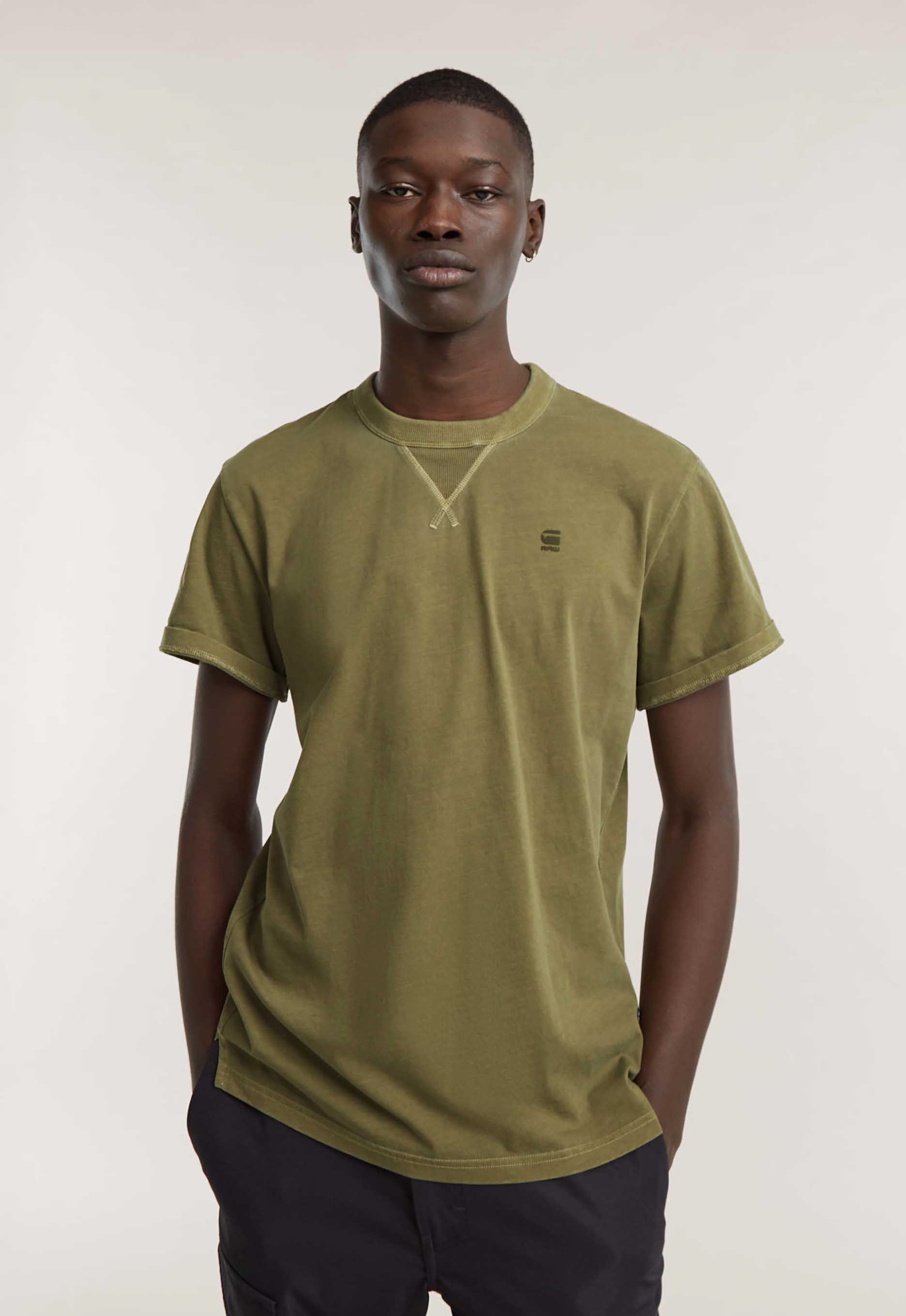 G-STAR RAW Heren Polo's & T-shirts Nifous R T Olijf