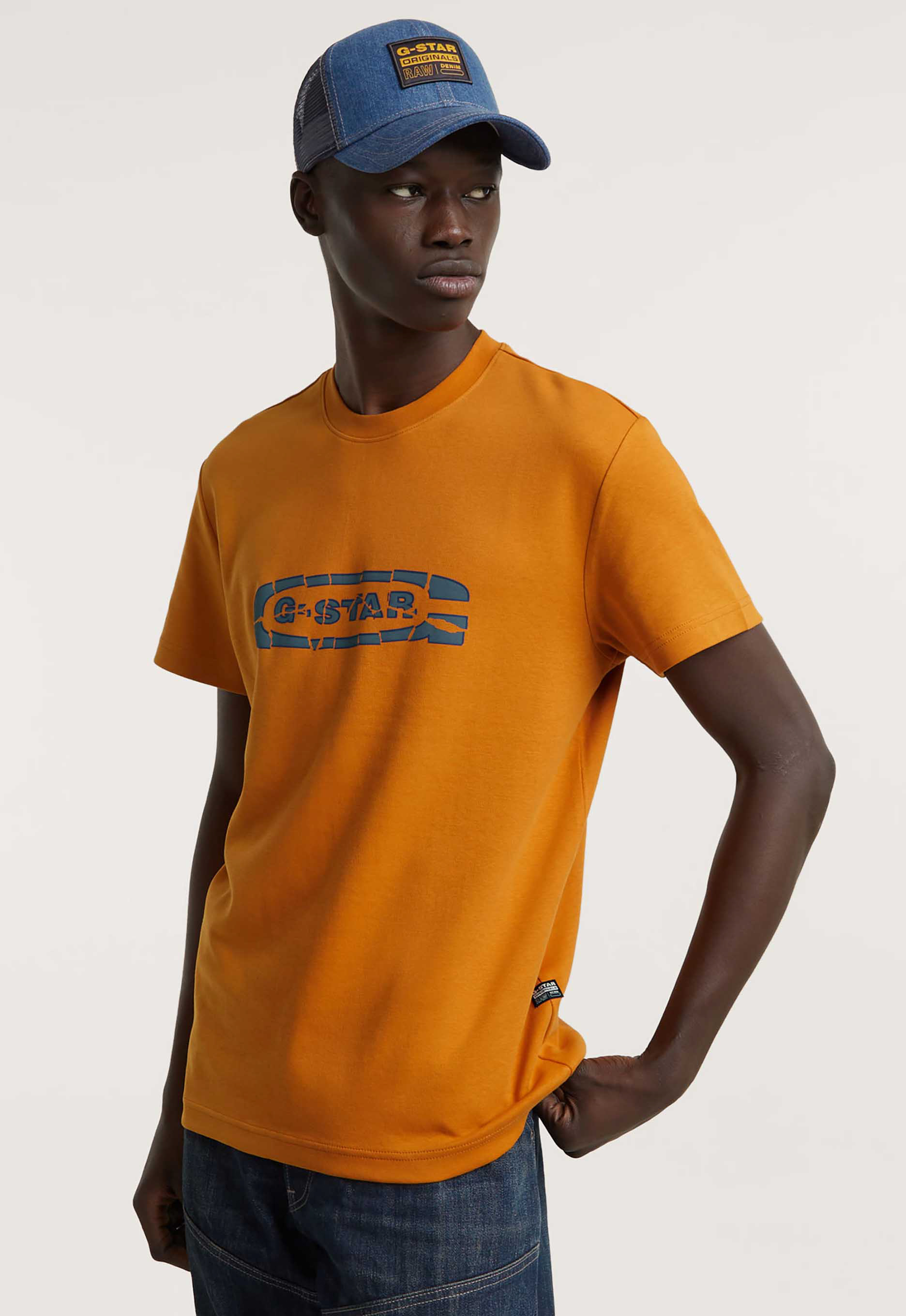 G-star raw Destroyed Old Skool Logo T-shirt