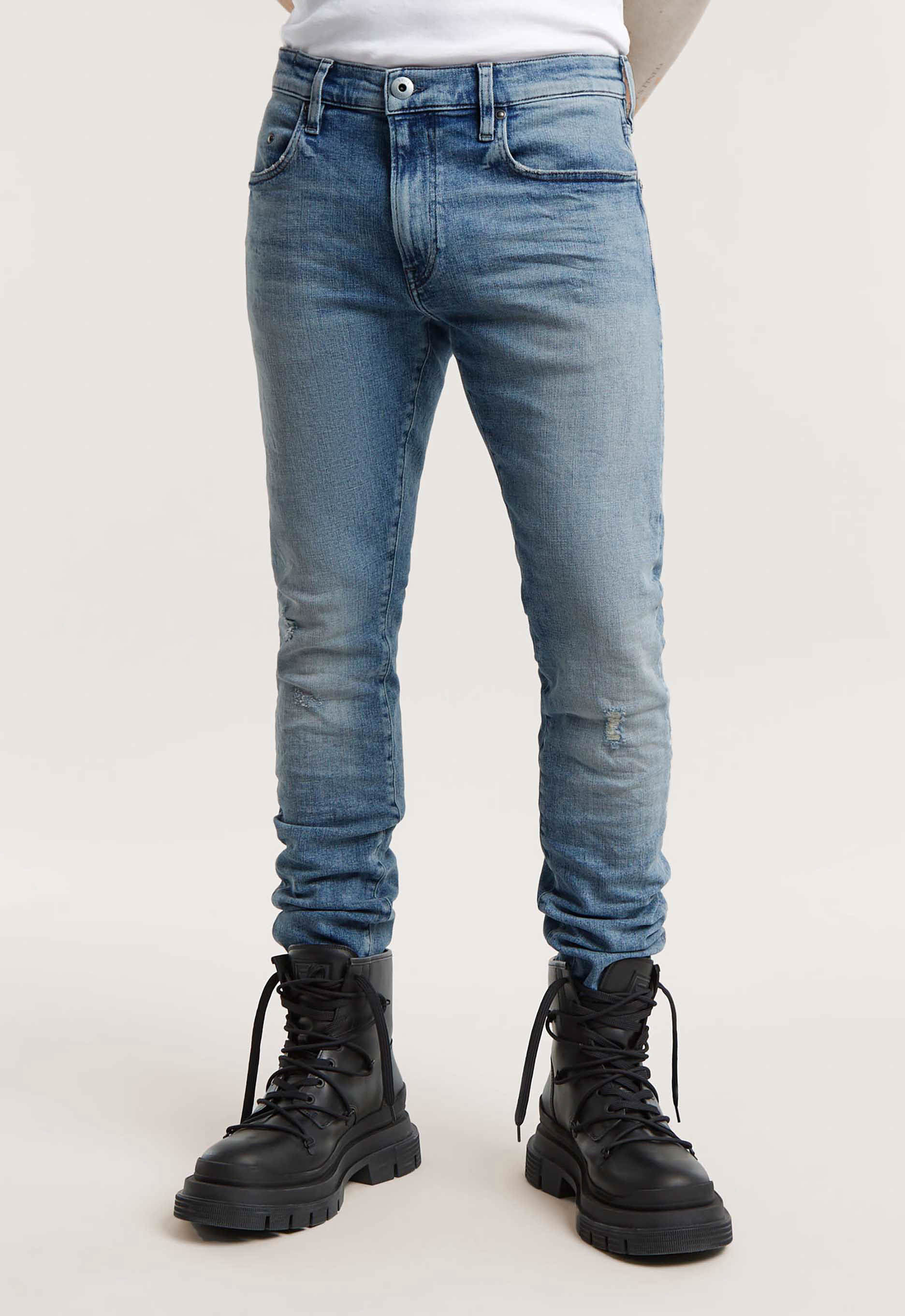 G-Star RAW Revend FWD Skinny Jeans Lichtblauw Heren