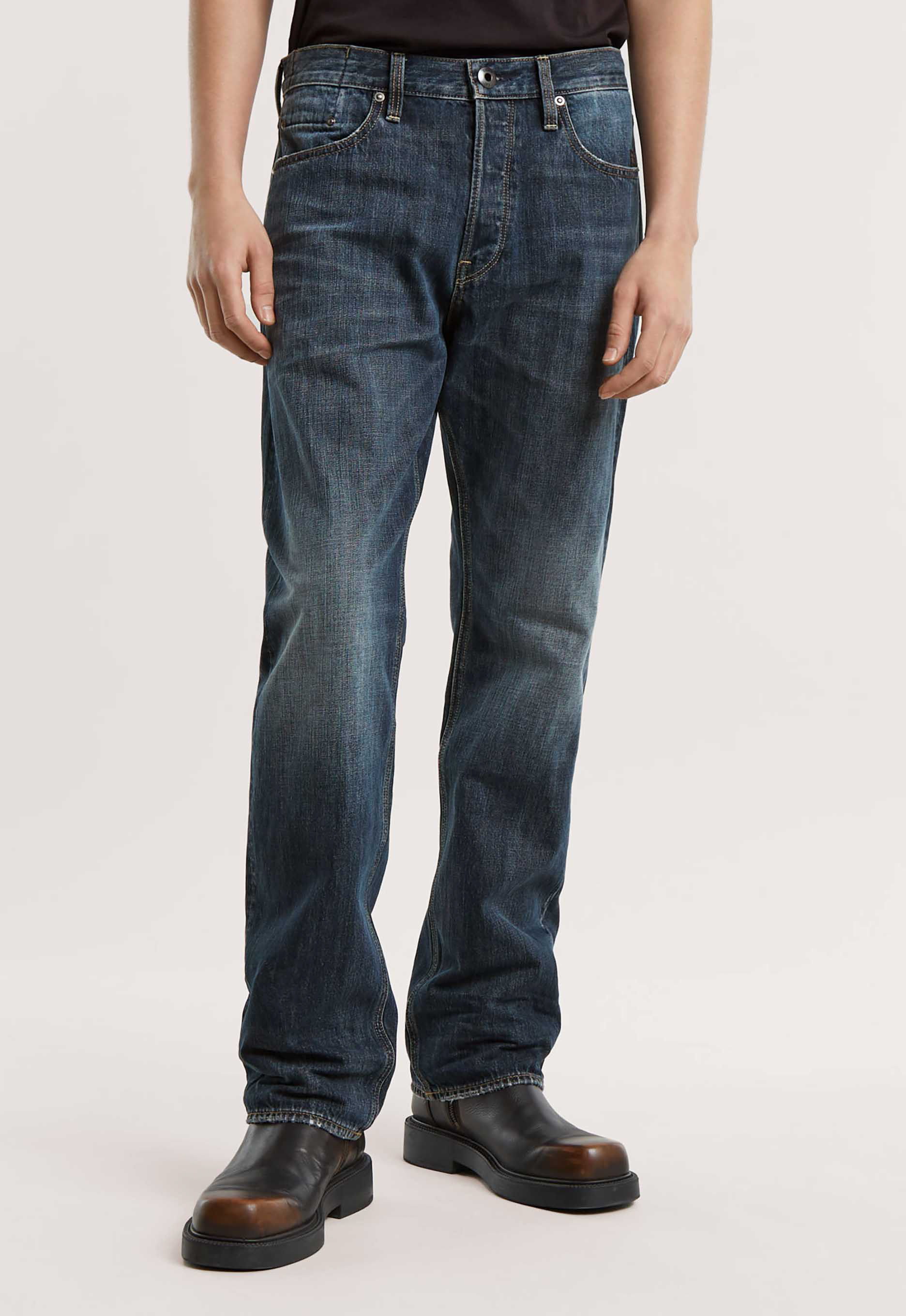 G-Star RAW Dakota Regular Straight Jeans Donkerblauw Heren