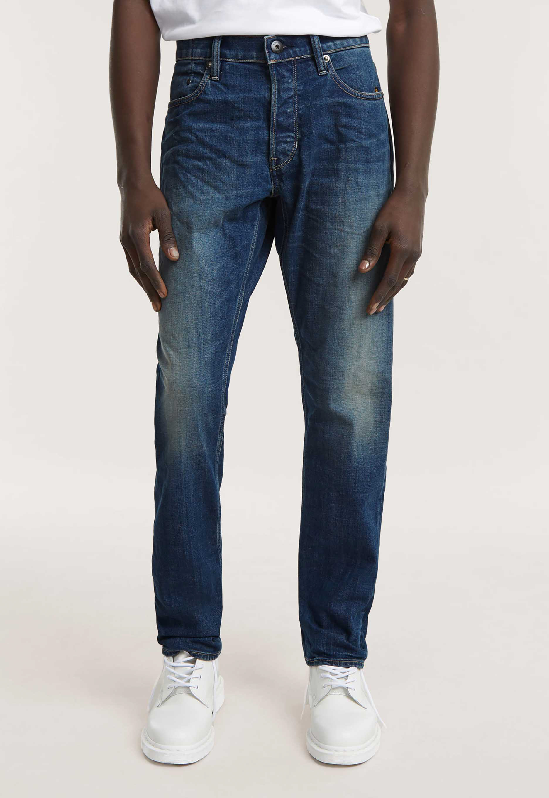 G-Star Raw Straight leg jeans met steekzakken model 'Mosa'