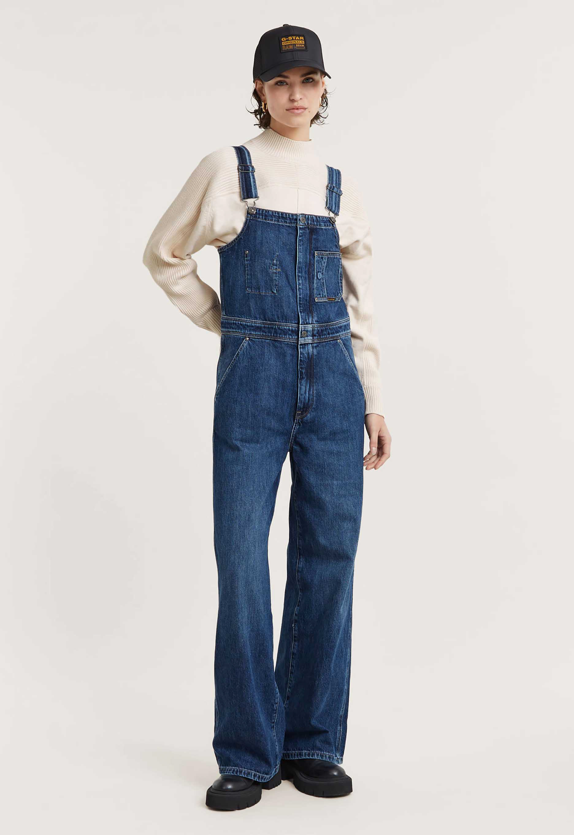 G-star raw Straight Leg Zip Tuinbroek