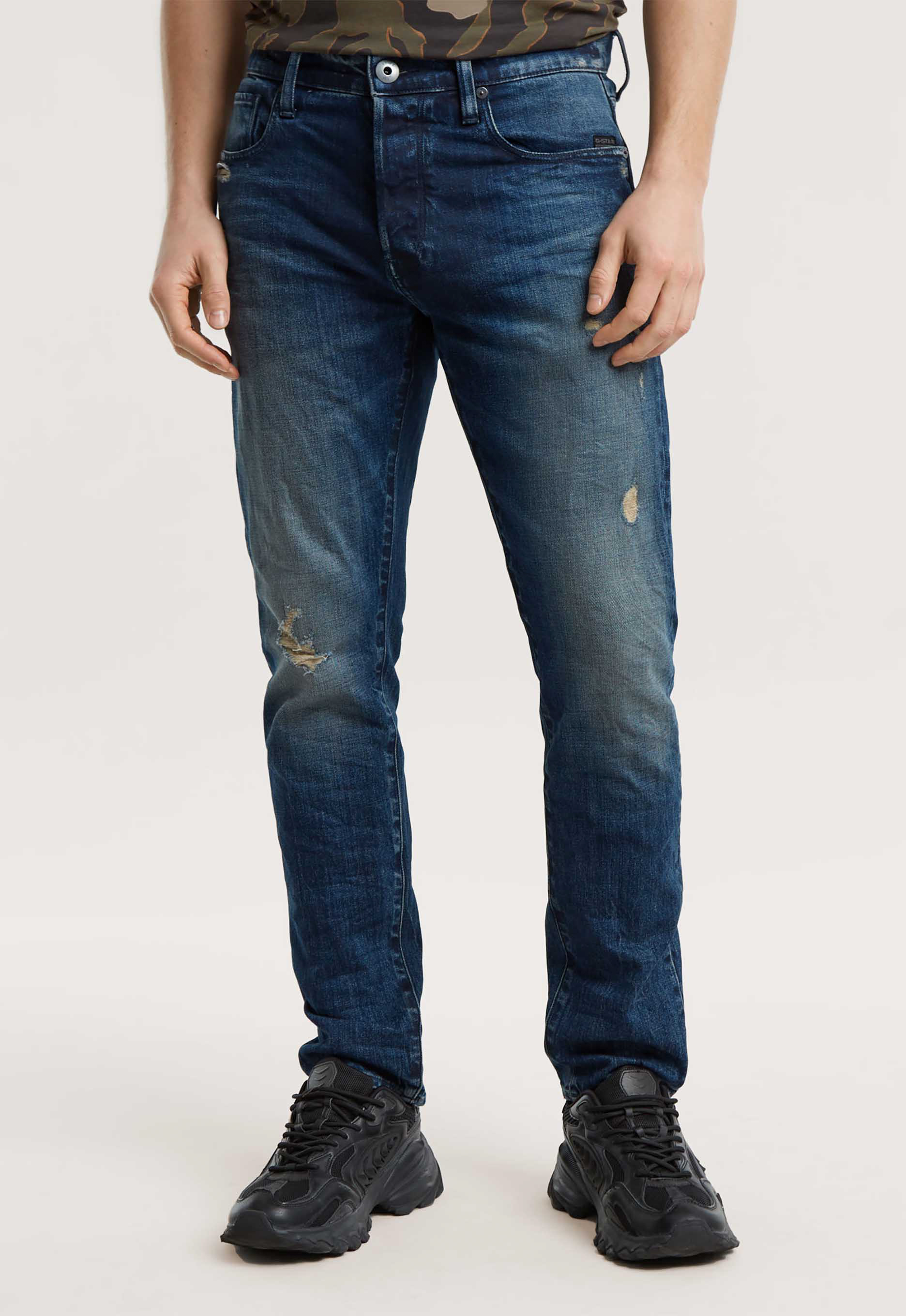 G-Star RAW 3301 Slim Jeans Donkerblauw Heren