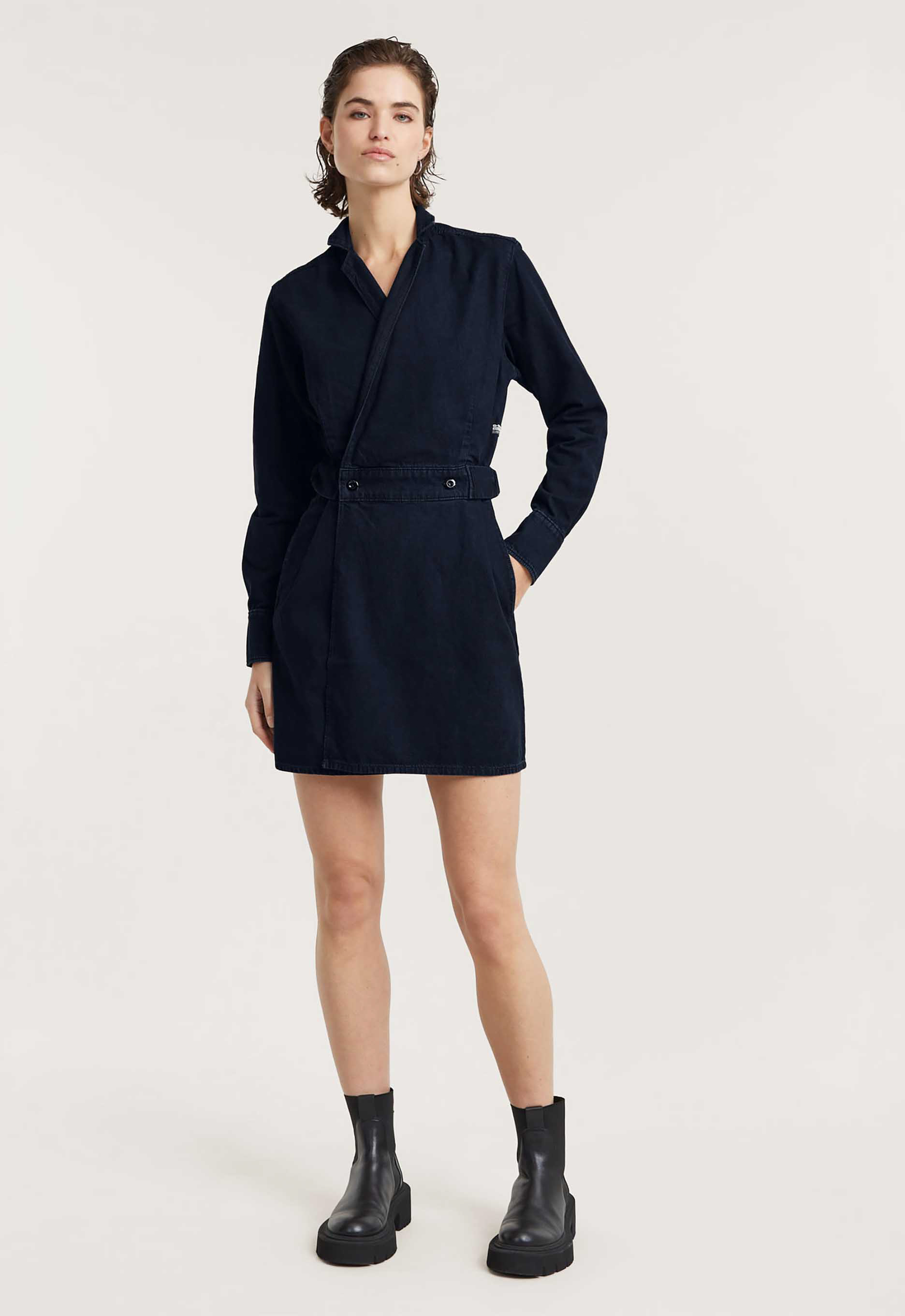 G-Star RAW Wikkeljurk Wrap Dress met verstelbare taille
