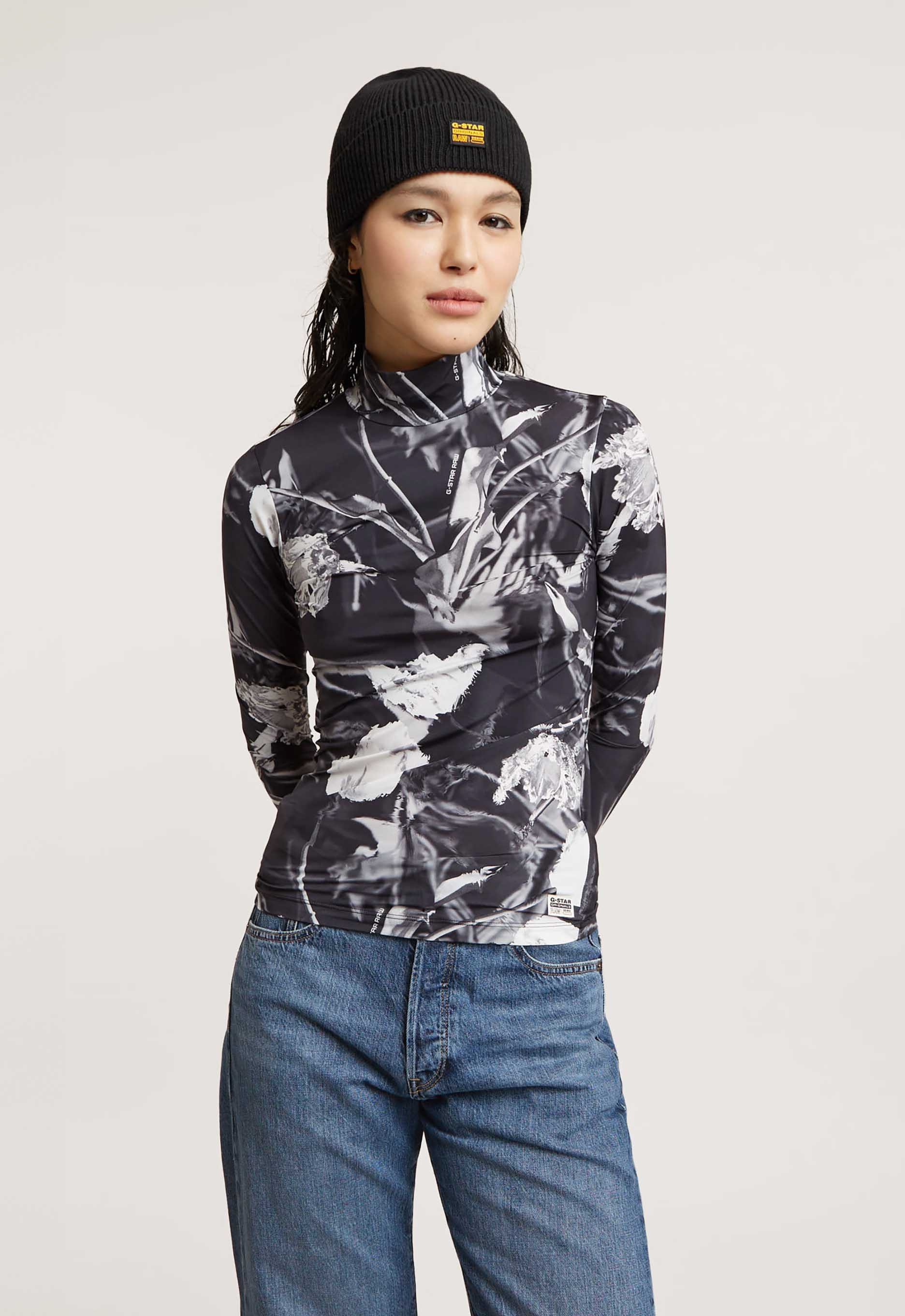 G-star raw Printed Mock Slim Longsleeve