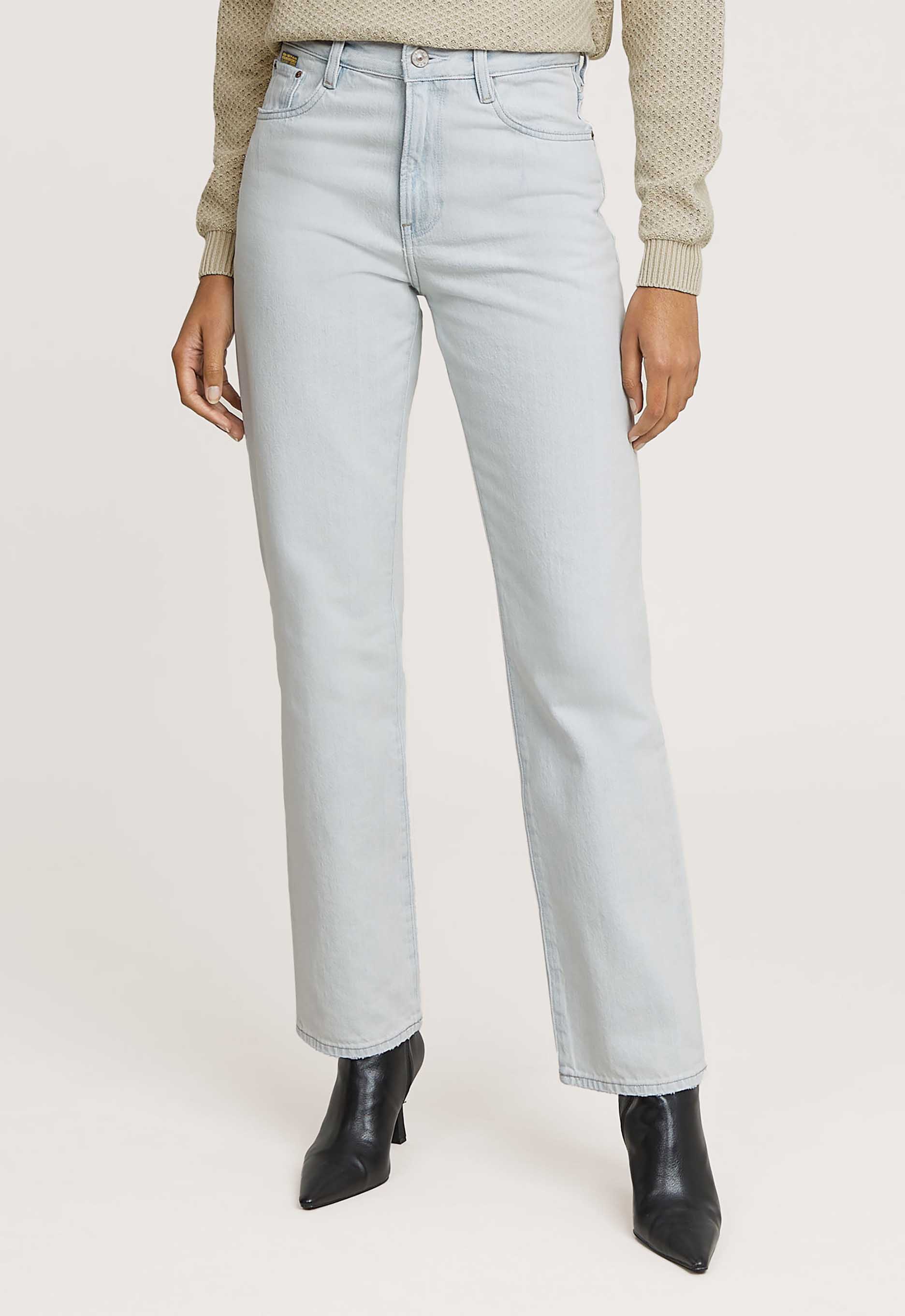 G-Star RAW Viktoria High Straight Jeans Lichtblauw Dames