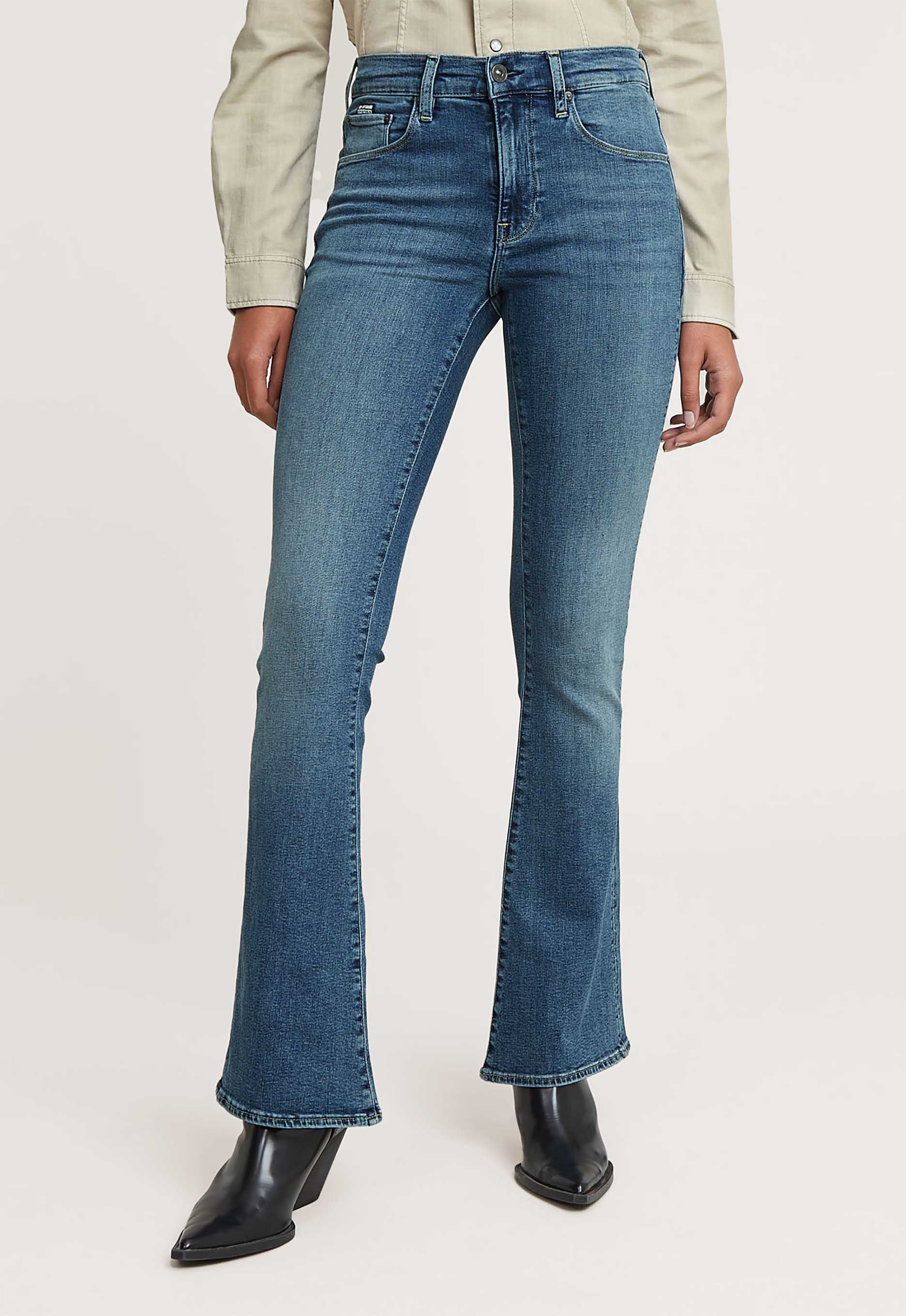G-Star Raw Jeans D21290-D987 H280 3301 FLARE-faded icy blue