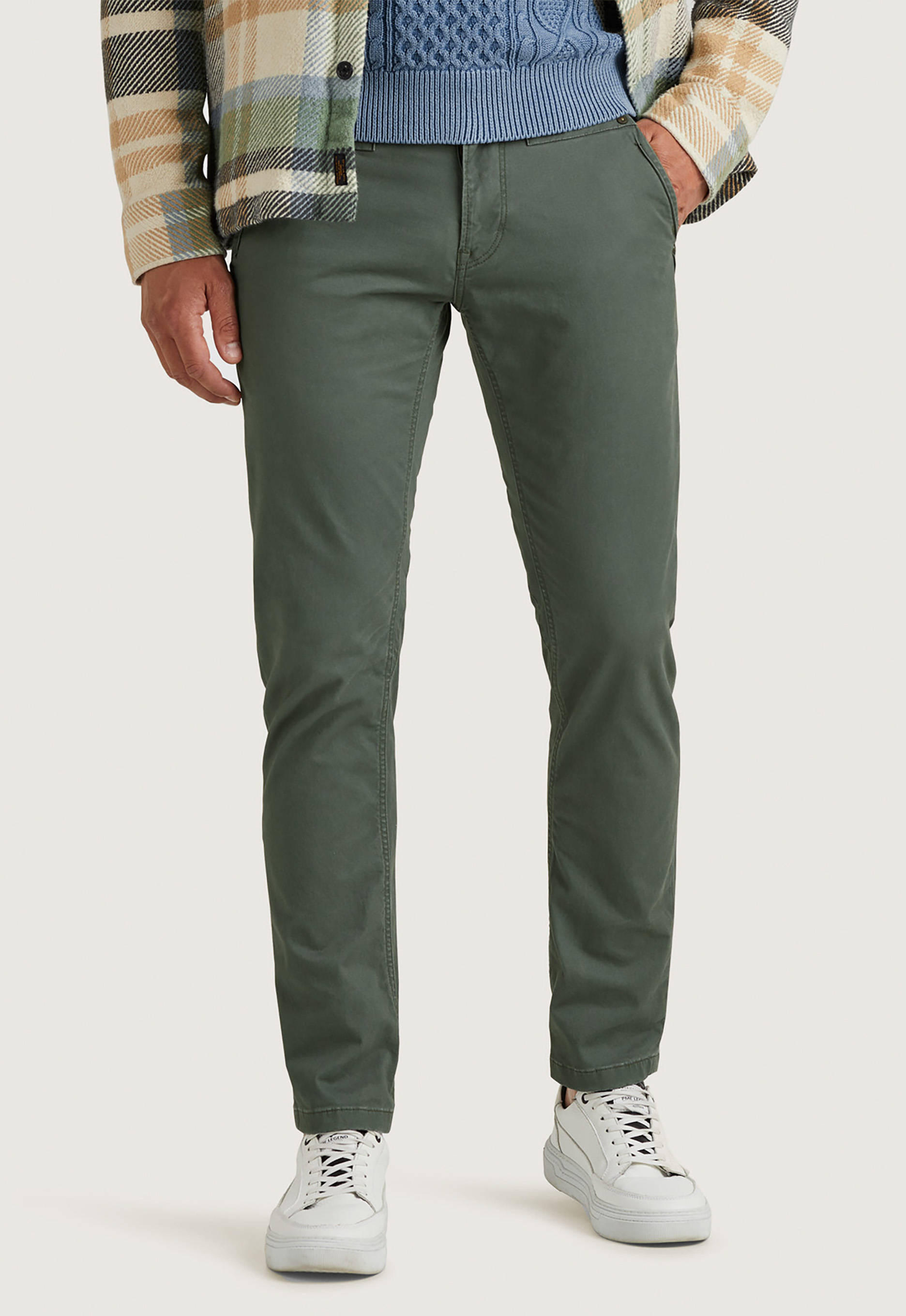 PME Legend tapered fit chino american classics grijsgroen